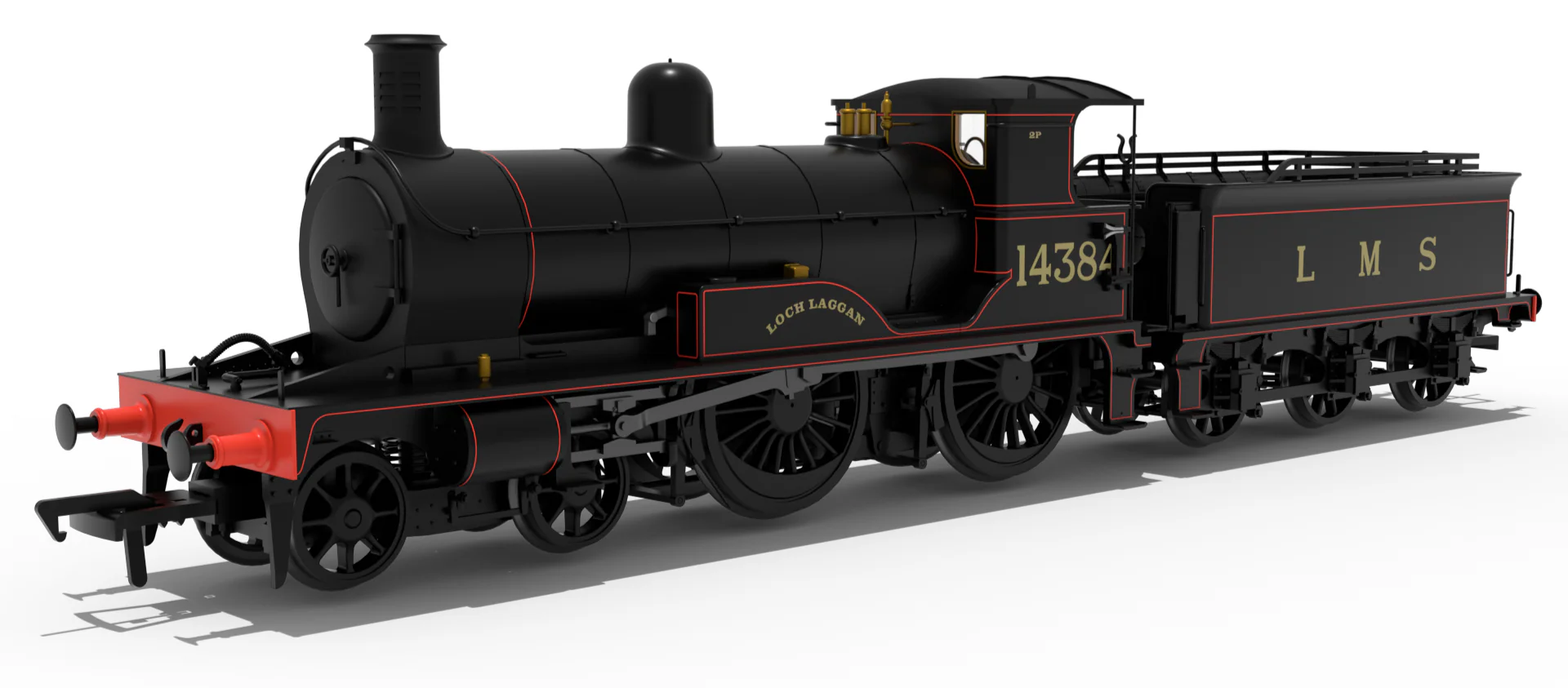 811507 Highland Railway Loch Class 4-4-0 No.14384 'Loch Laggan' LMS Lined Black Steam Locomotive - DCC Sound