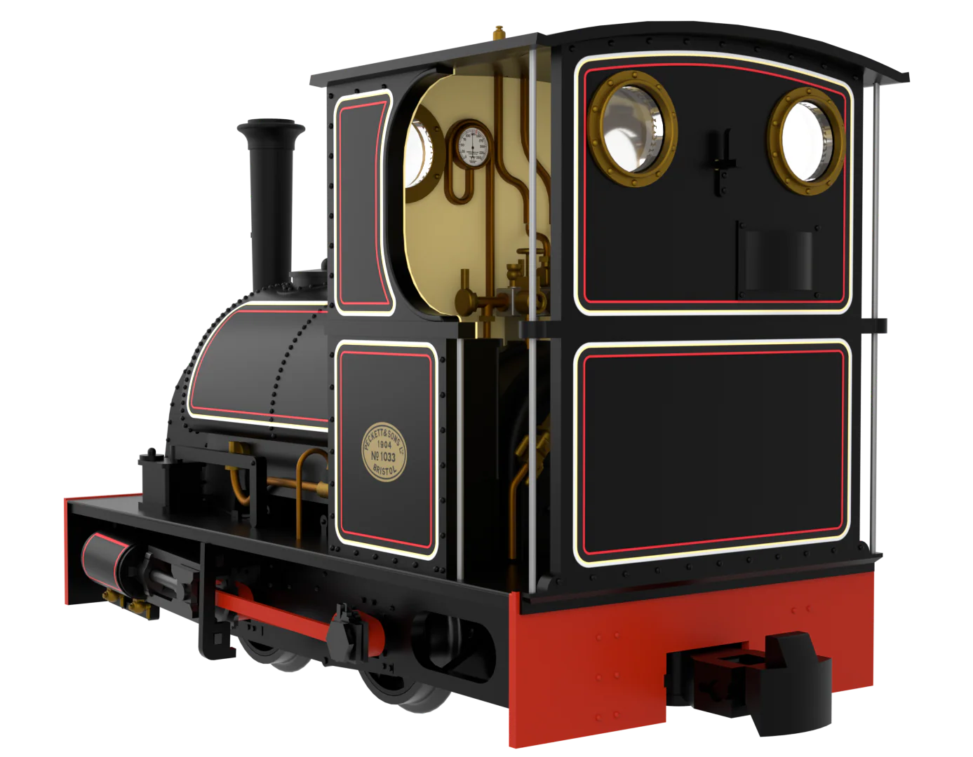 814004 Peckett & Sons Cranmore Class 0-4-0ST Lined Black Steam Locomotive - Image 2