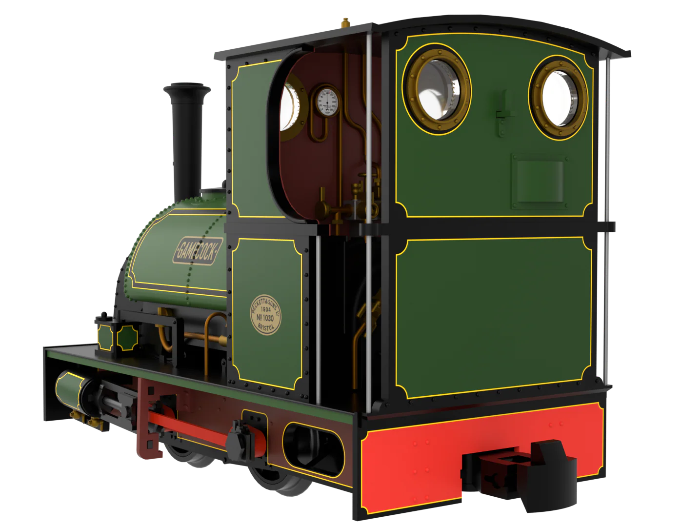 814001 Peckett & Sons Cranmore Class 0-4-0ST 'Gamecock' Peckett Standard Green Steam Locomotive - Image 2