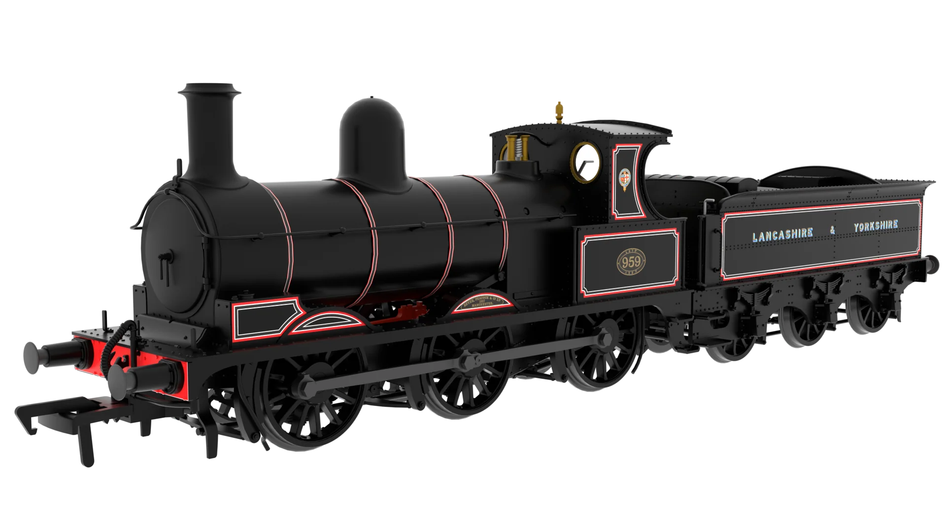 817004 Class 25 'Ironclad' 0-6-0 No.959 Lancashire & Yorkshire Lined Passenger Livery (post-1913) Steam Locomotive