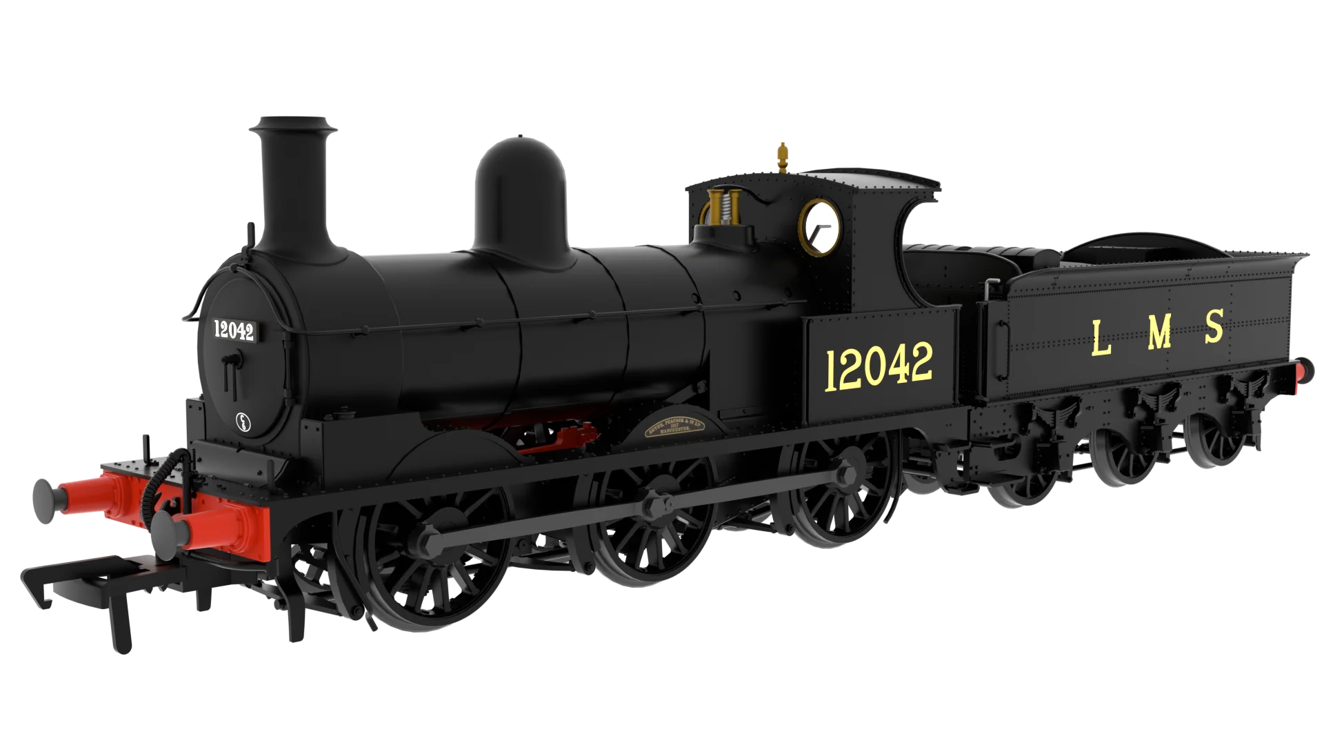 817506 Class 25 'Ironclad' 0-6-0 No.12042 Lancashire & Yorkshire LMS Livery (Cabside Number) Steam Locomotive - DCC Sound