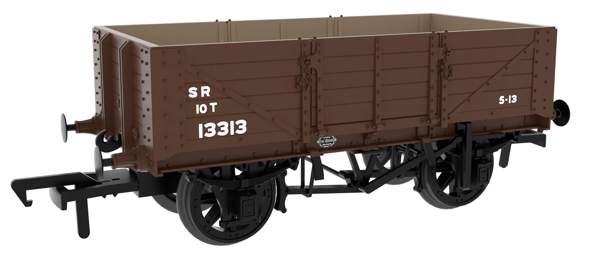 824025 SER/SECR 5-plank 10 ton open wagon - SR Post-â36 Brown No. 13313