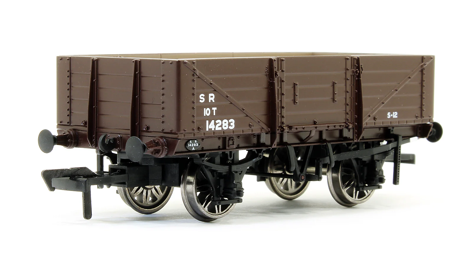 906005 SECR 1347 5 Plank Open Wagon - SR Brown (post-1936) #14283
