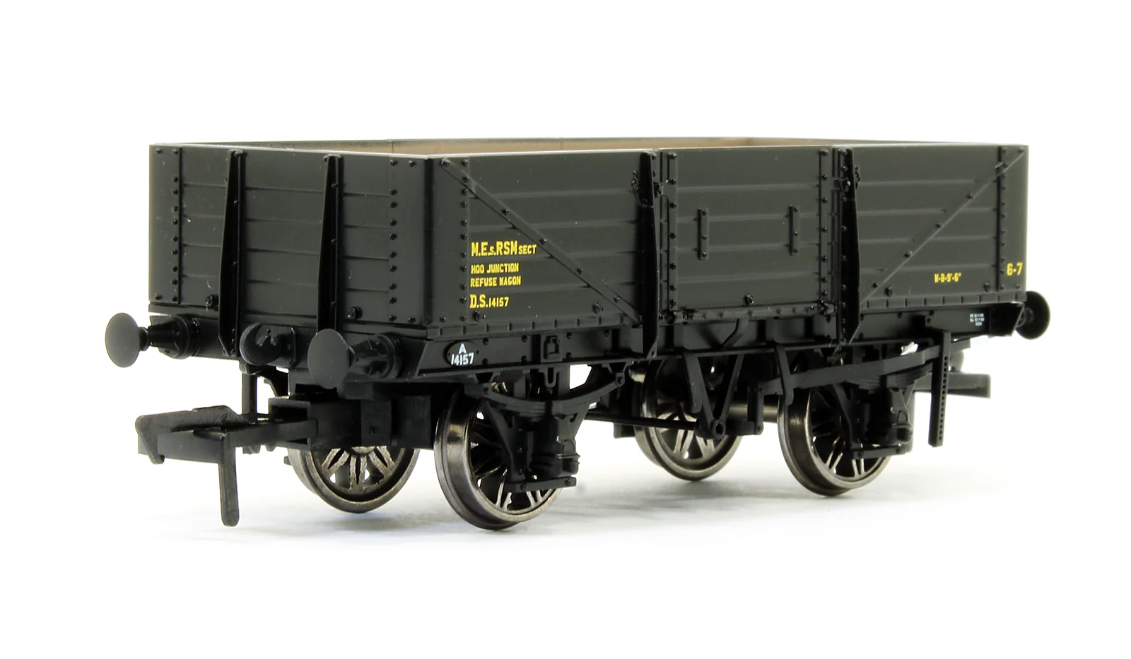 906010 SECR 1347 5 Plank Open Wagon - BR Engineer's Black #DS14157
