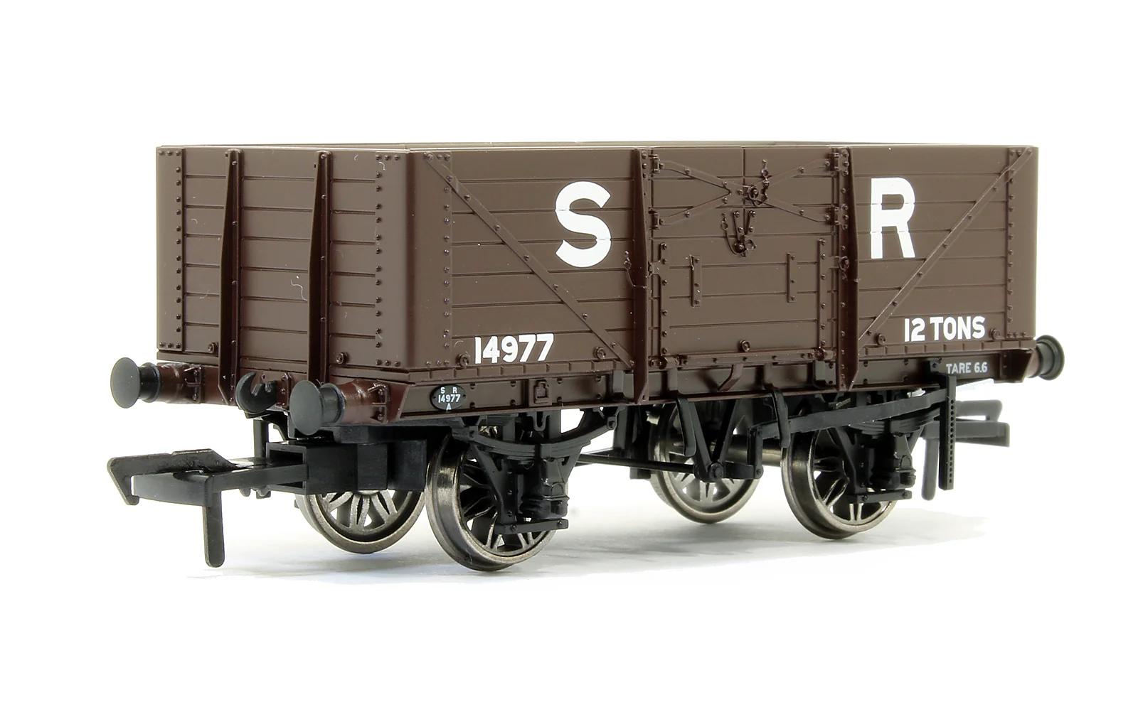 907003 SECR 1355 7 plank Open Wagon - SR brown (pre-1936) #14977
