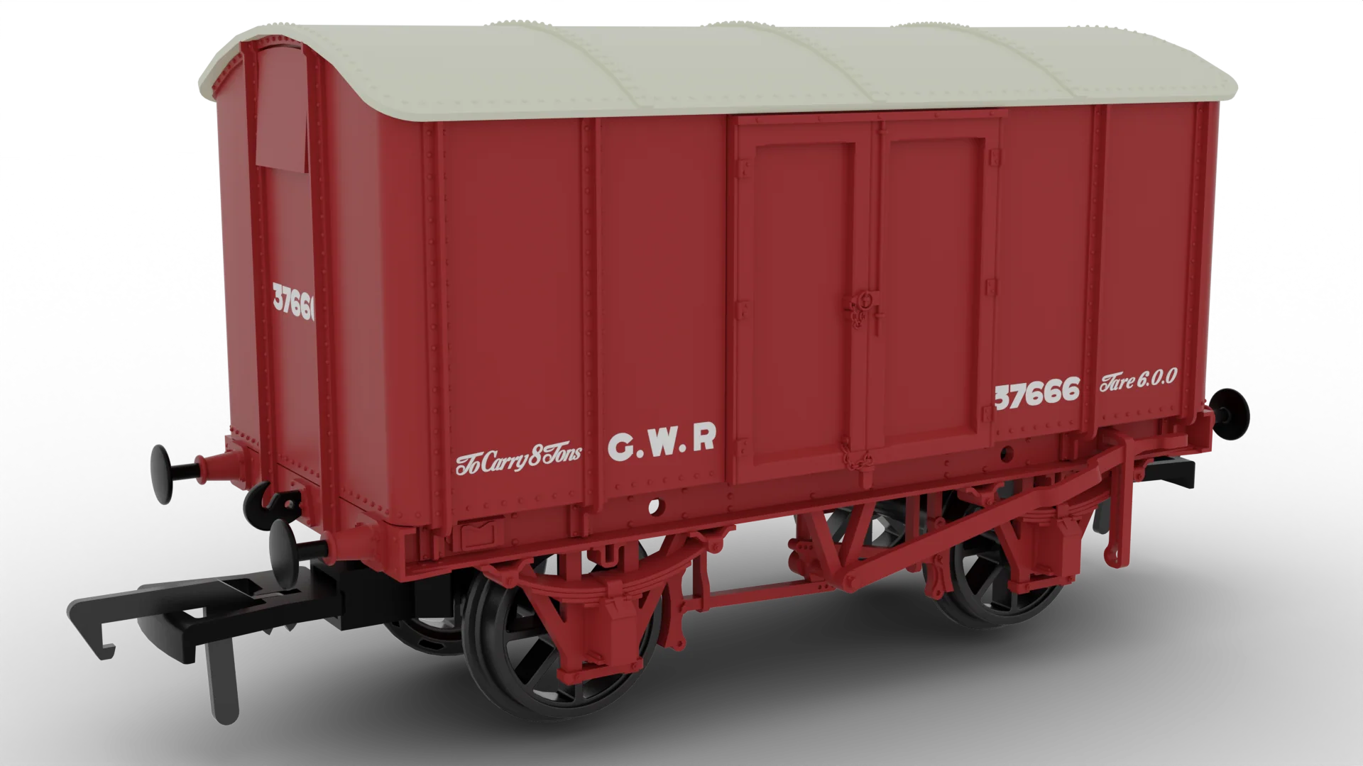 908034 Dia. V6 Iron Mink GWR Red (LHS GWR Lettering) No.37666
