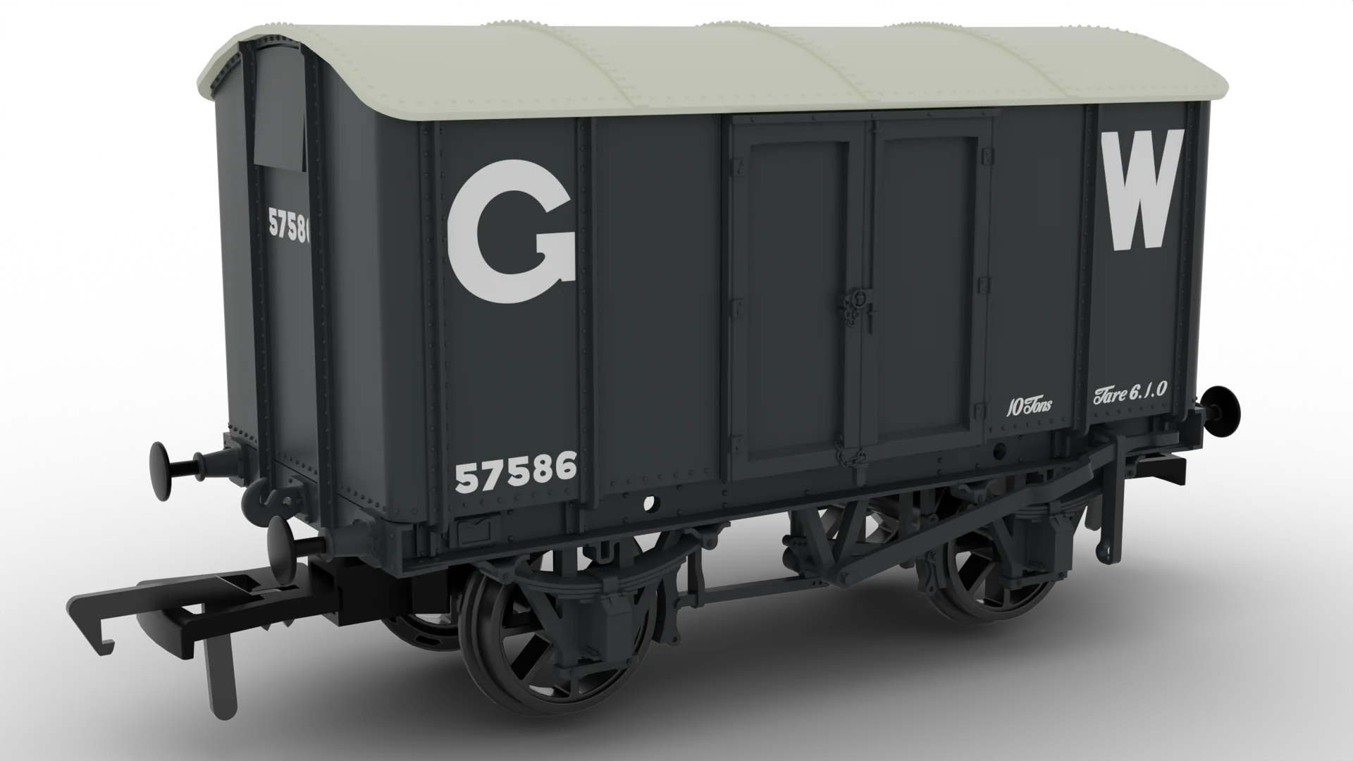 908038 Dia. V6 Iron Mink GWR Grey (25" Numbers) No.57586