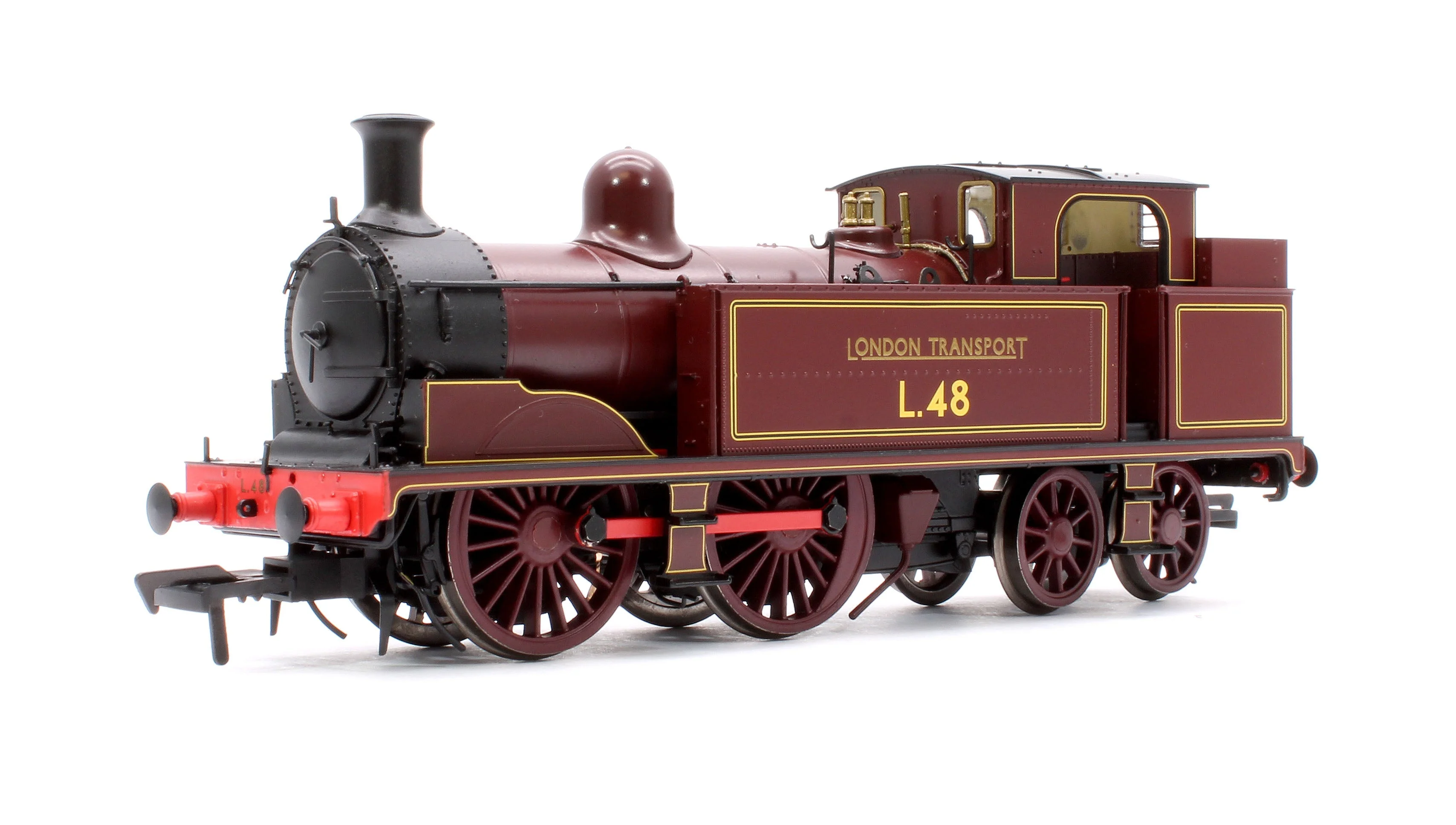 909502 Pre-Owned Metropolitan Railway E Class No. 1 0-4-4T No. L48, London Transport Lined Maroon - Steam Tank Locomotive - DCC Sound Fitted