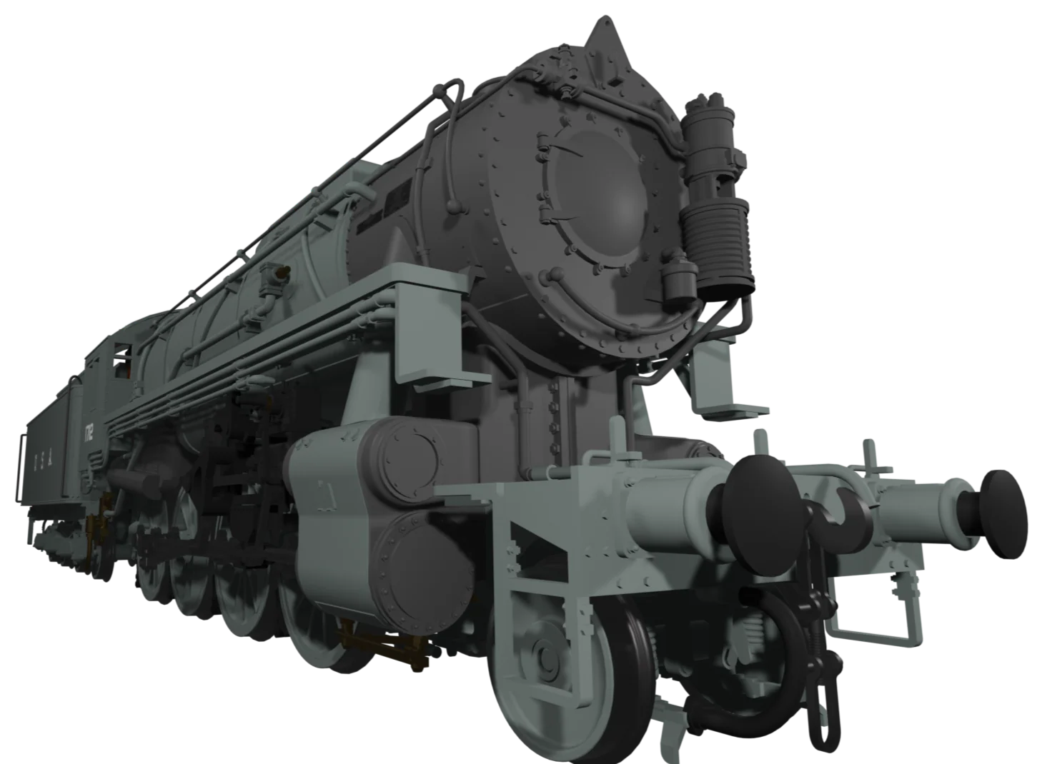 926003 USATC S160 2-8-0 LNER Wartime Light Grey U.S.A on Tender No.1712 Steam Locomotive - Image 4