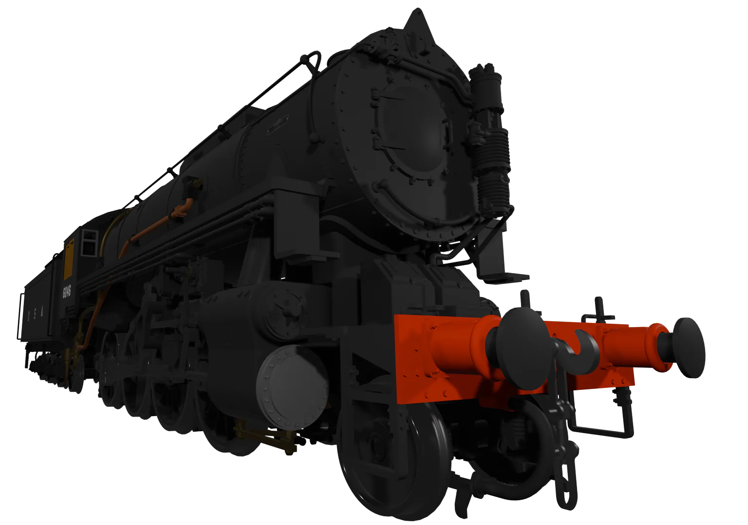 926007 USATC S160 2-8-0 Black U.S.A on Tender No.6046 (as Preserved) Steam Locomotive - Image 6