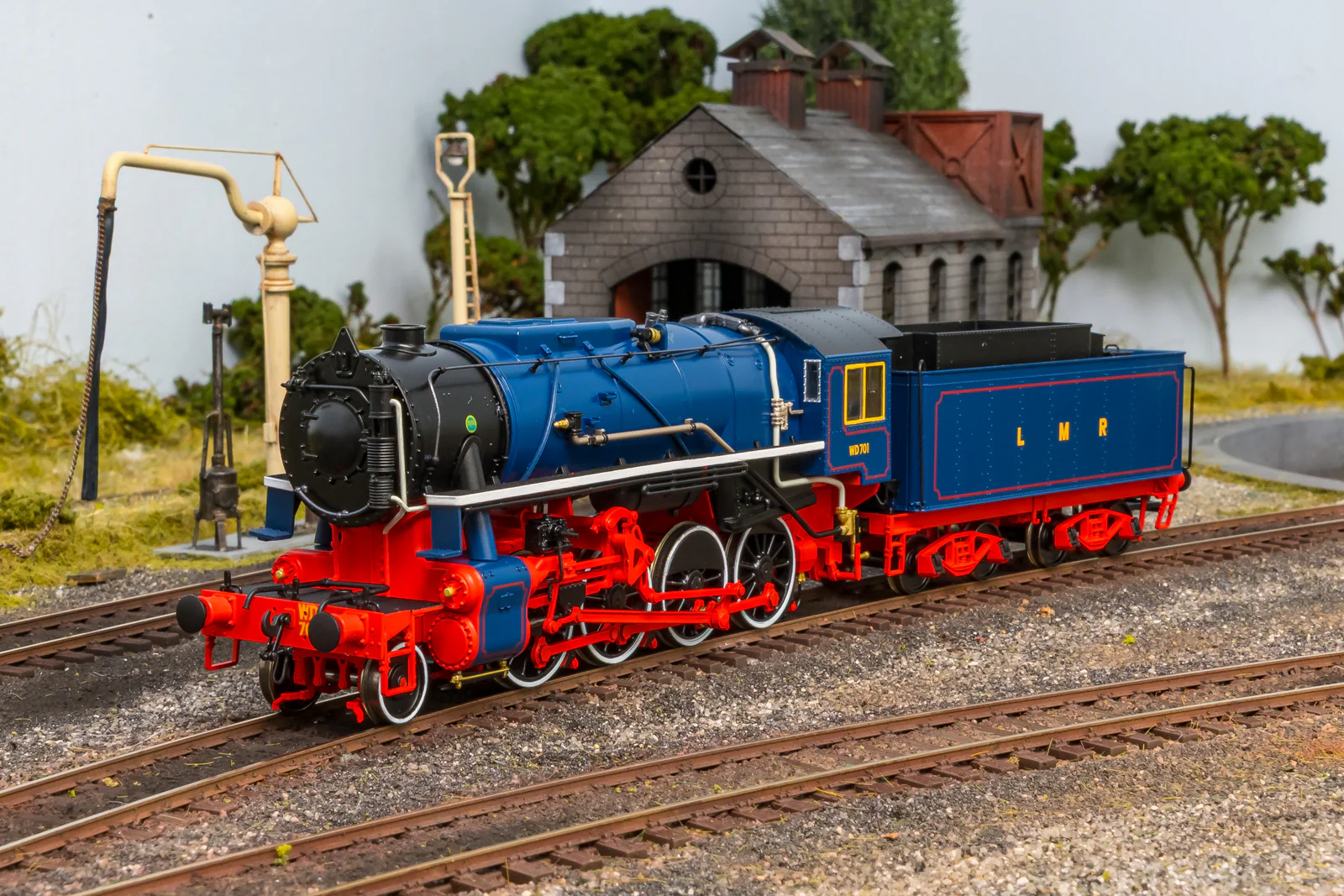 926512 USATC S160 2-8-0 'Franklin D. Roosevelt' Longmoor Military Railway Blue No.WD701 Steam Locomotive - DCC Sound
