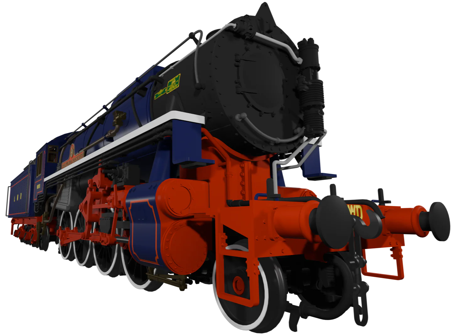 926512 USATC S160 2-8-0 'Franklin D. Roosevelt' Longmoor Military Railway Blue No.WD701 Steam Locomotive - DCC Sound - Image 4
