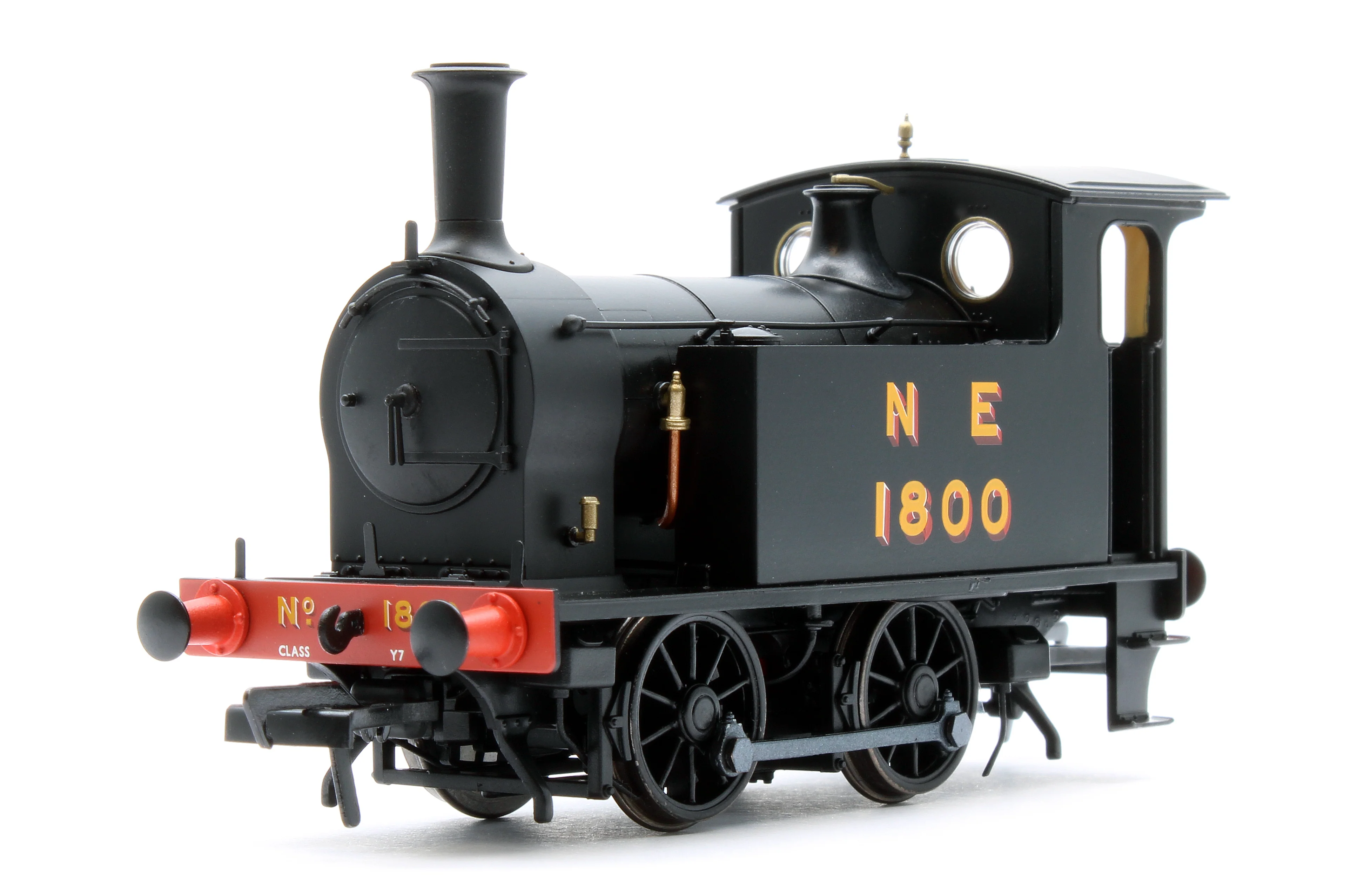 932005 LNER Y7 - No.1800 NE Wartime Livery Steam Locomotive - Image 6