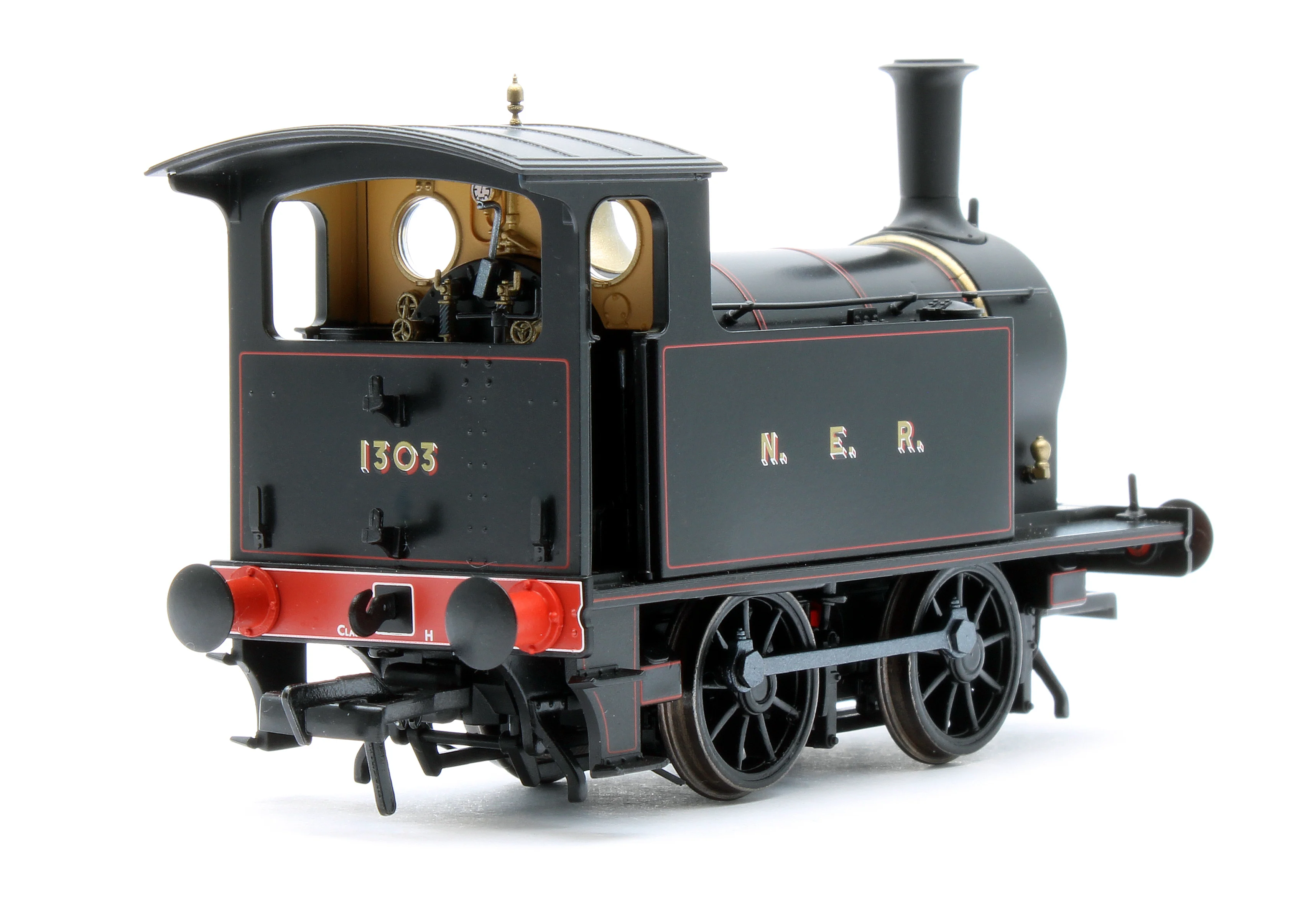932503 NER H Class - No.1303 NER Lined Black Steam Locomotive - DCC Sound - Image 3