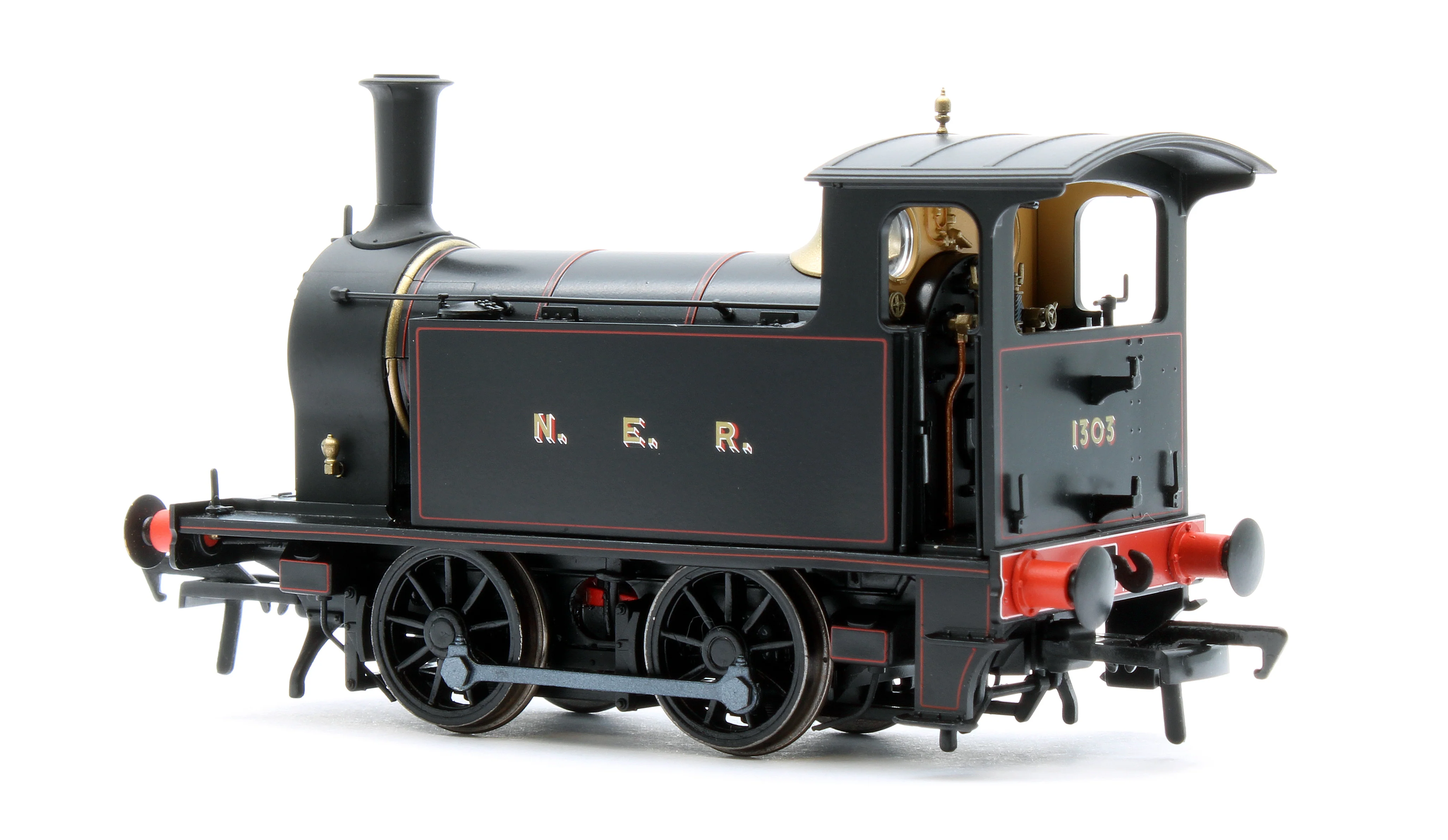 932503 NER H Class - No.1303 NER Lined Black Steam Locomotive - DCC Sound - Image 4