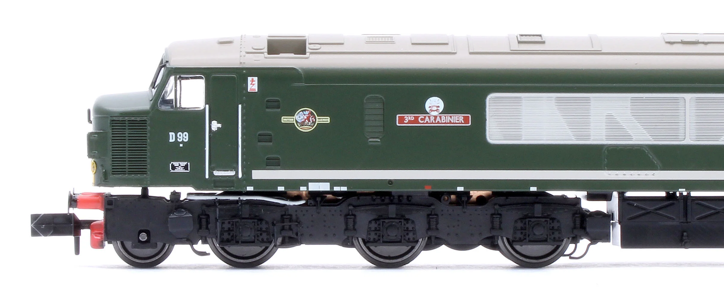 948602 Class 45 D99 "3rd Carabinier" BR Green With Small Yellow Panels Diesel Locomotive - DCC Sound - Image 8