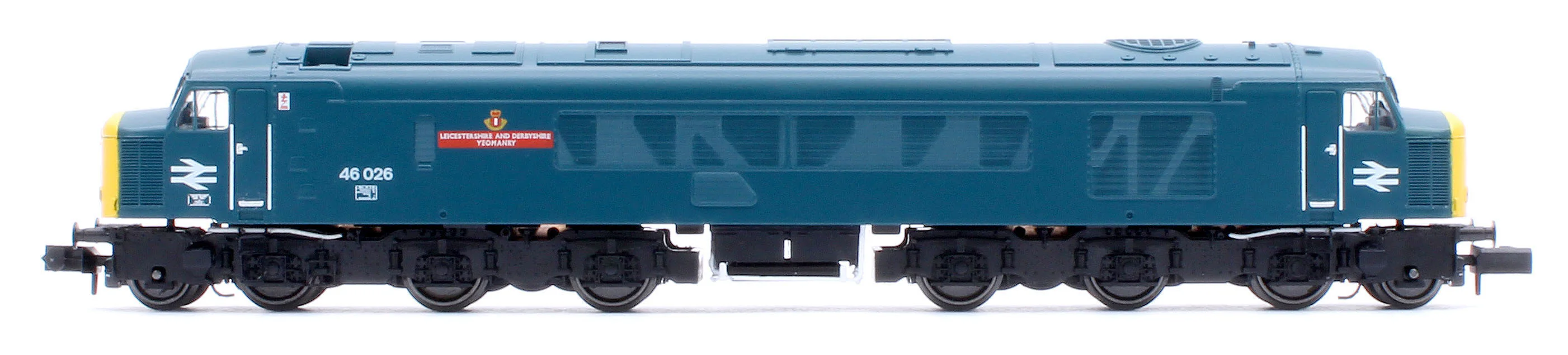 948704 Class 46 46026 "Leicestershire and Derbyshire Yeomanry" BR Blue With Headcode Blinds Diesel Locomotive - DCC Sound - Image 2
