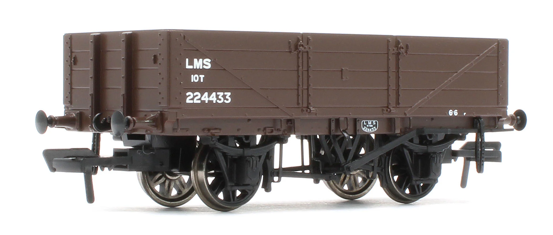 950007 LNWR D84 4-Plank Open LMS Bauxite (post-1936) No.224433 - Image 3