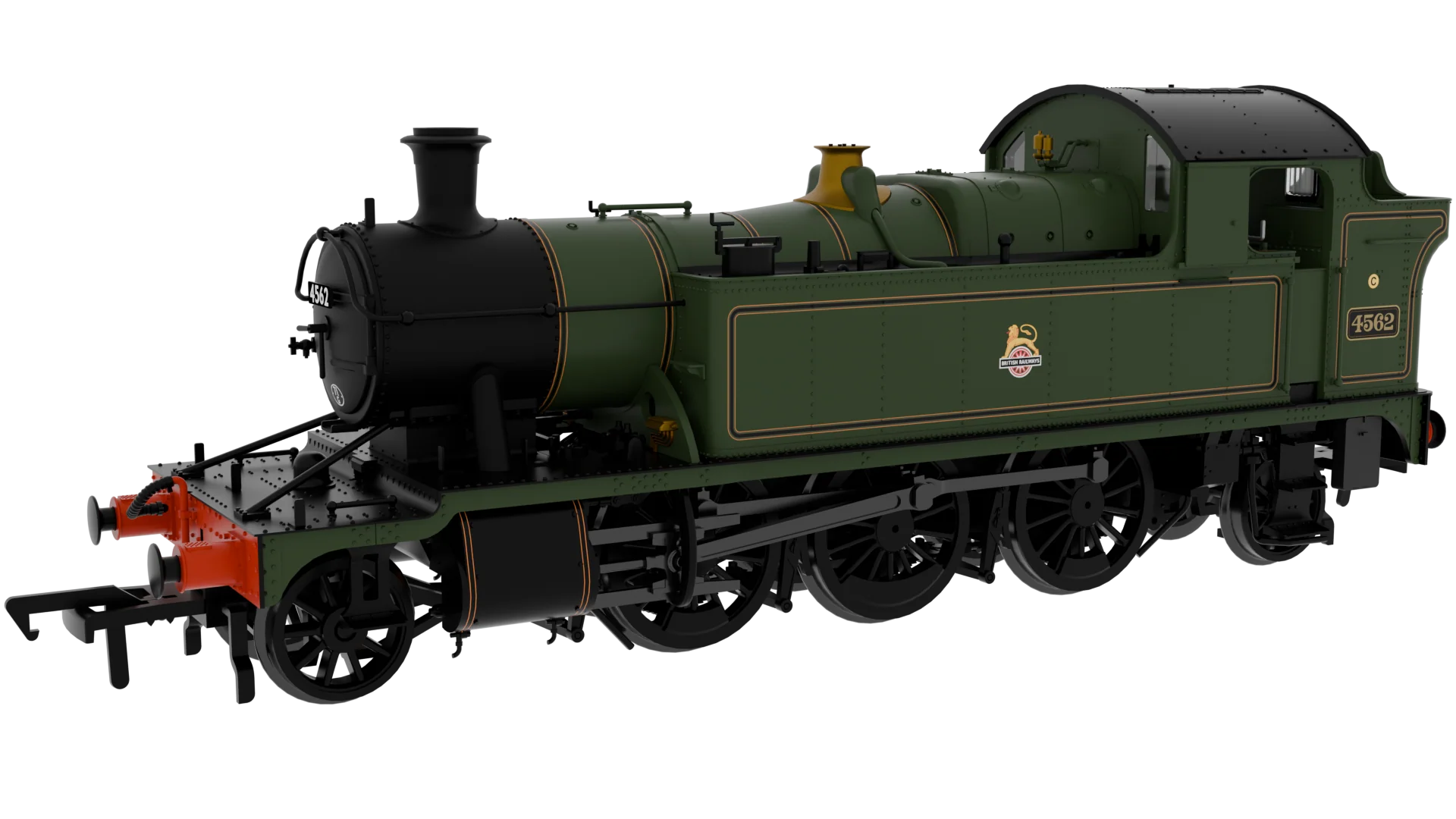 951108 GWR 45xx No.4562 BR Early Crest Lined Green Steam Locomotive