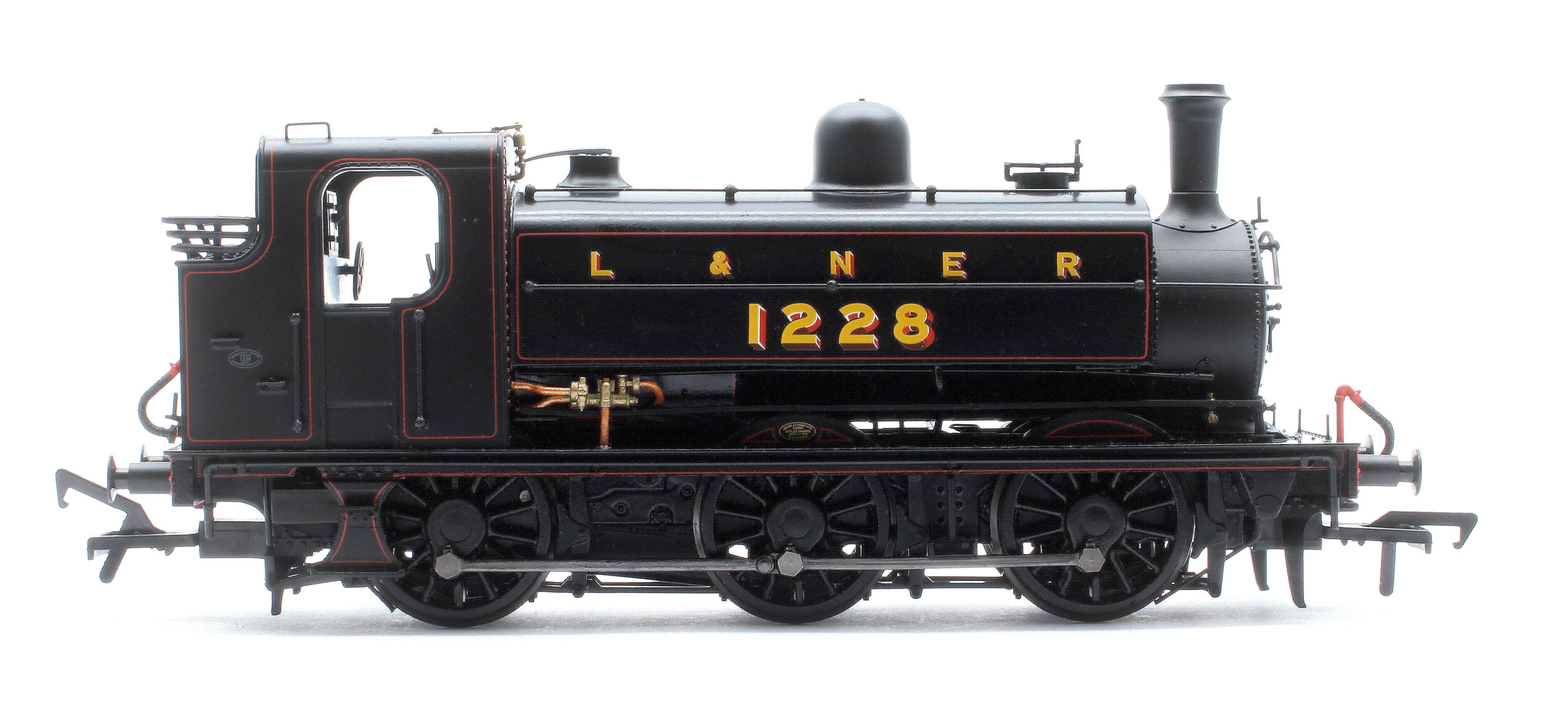 958003 LNER J52/2 No.1228 L&NER Black with Red Lining Steam Tank Locomotive - Image 6