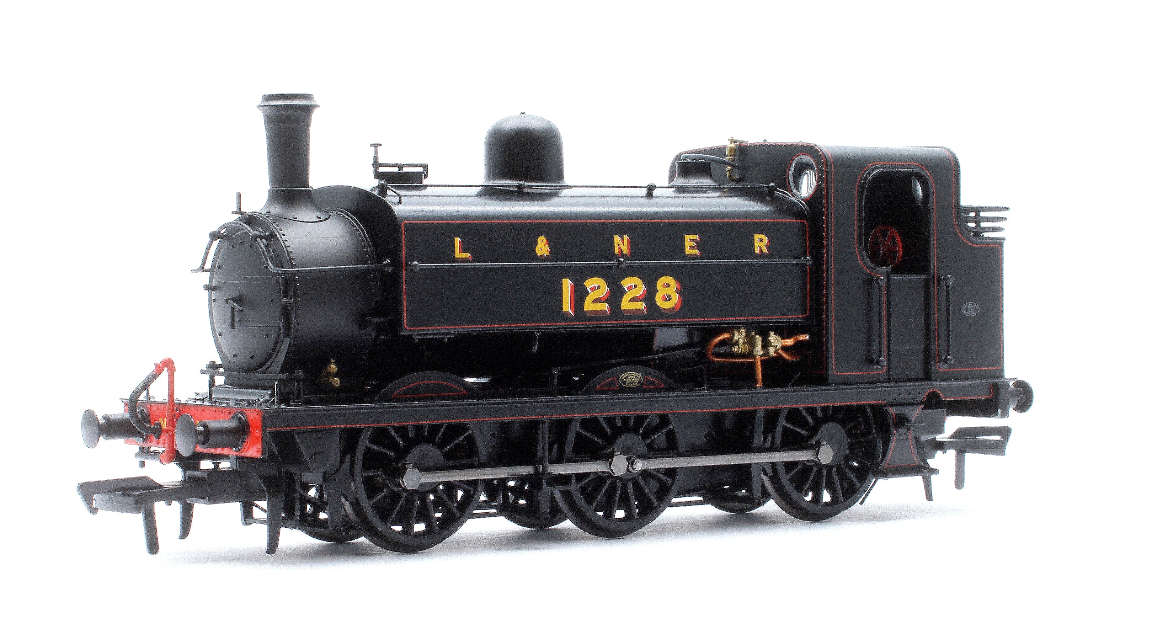 958503 LNER J52/2 No.1228 L&NER Black with Red Lining Steam Tank Locomotive - DCC Sound