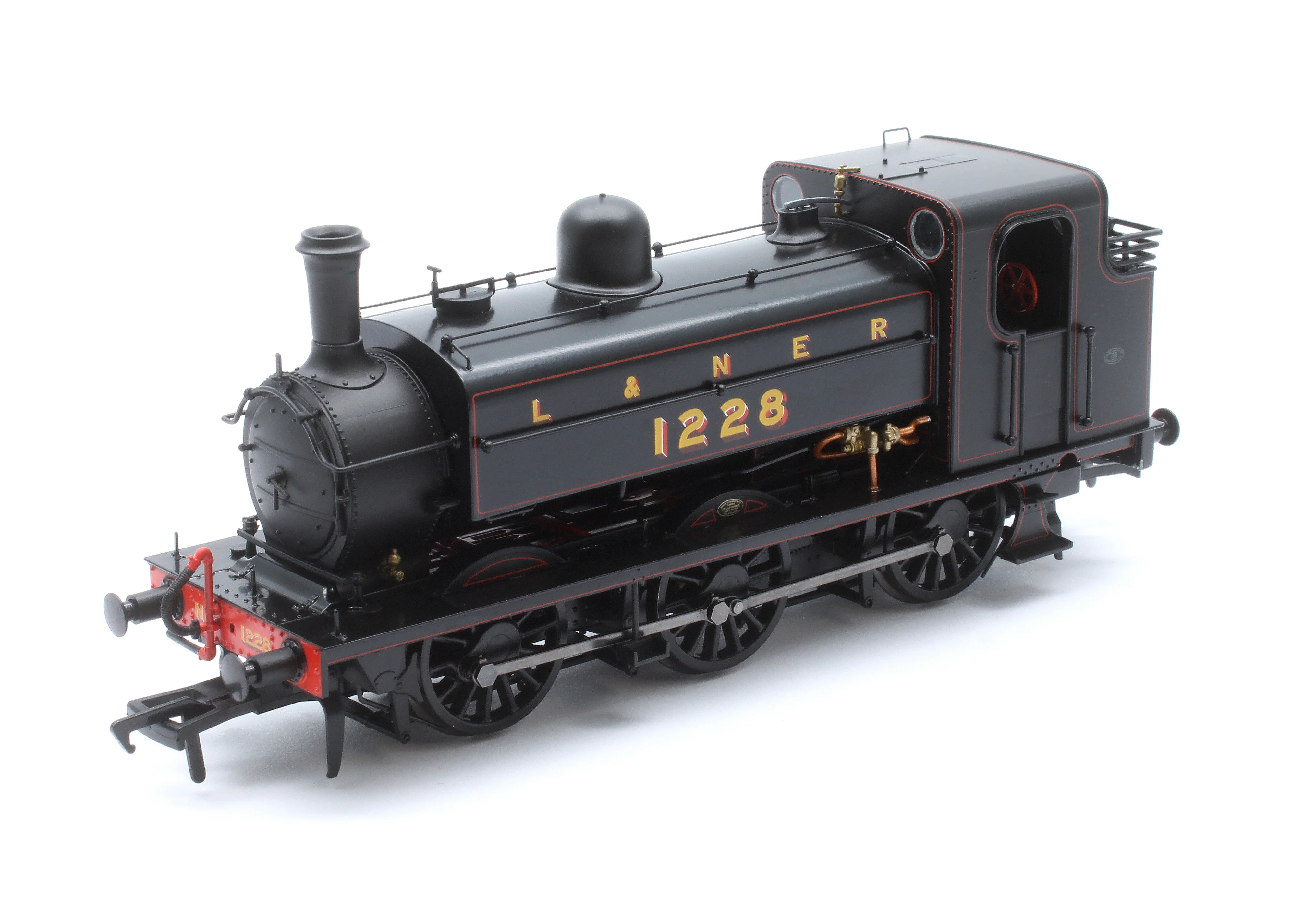 958503 LNER J52/2 No.1228 L&NER Black with Red Lining Steam Tank Locomotive - DCC Sound - Image 7