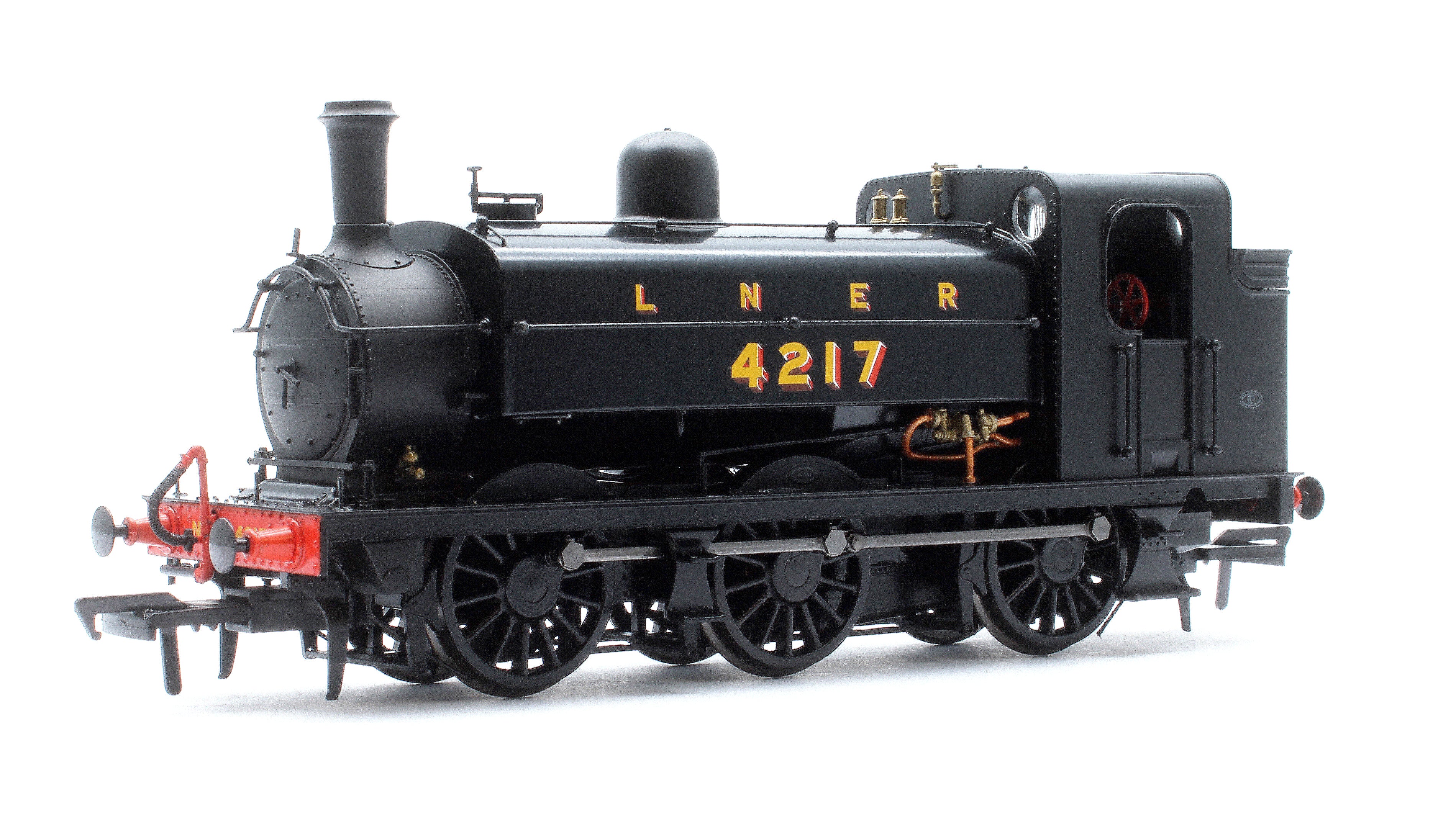 958505 LNER J52/2 No.4217 LNER Plain Black with Shaded Lettering Steam Tank Locomotive - DCC Sound