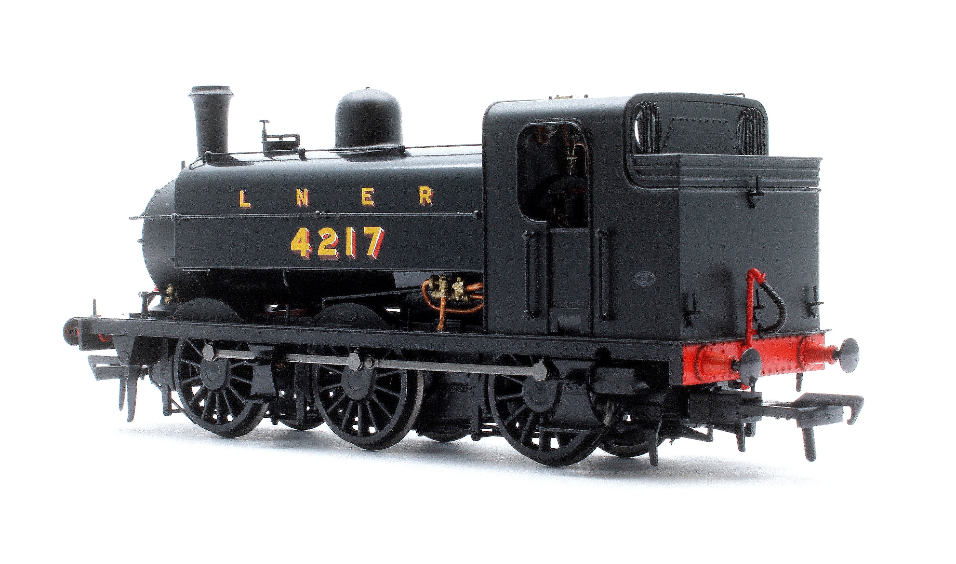 958505 LNER J52/2 No.4217 LNER Plain Black with Shaded Lettering Steam Tank Locomotive - DCC Sound - Image 2