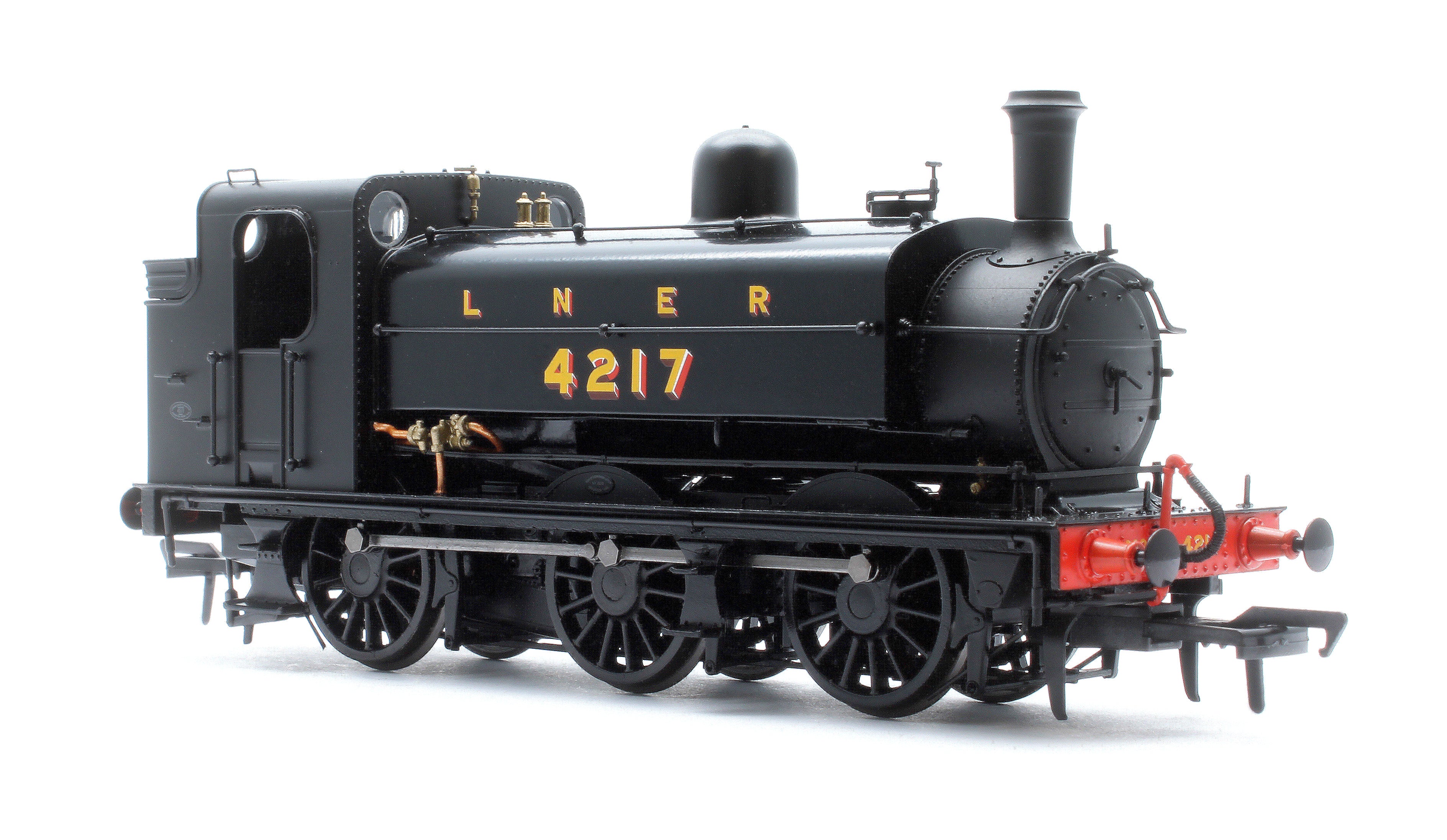 958505 LNER J52/2 No.4217 LNER Plain Black with Shaded Lettering Steam Tank Locomotive - DCC Sound - Image 4