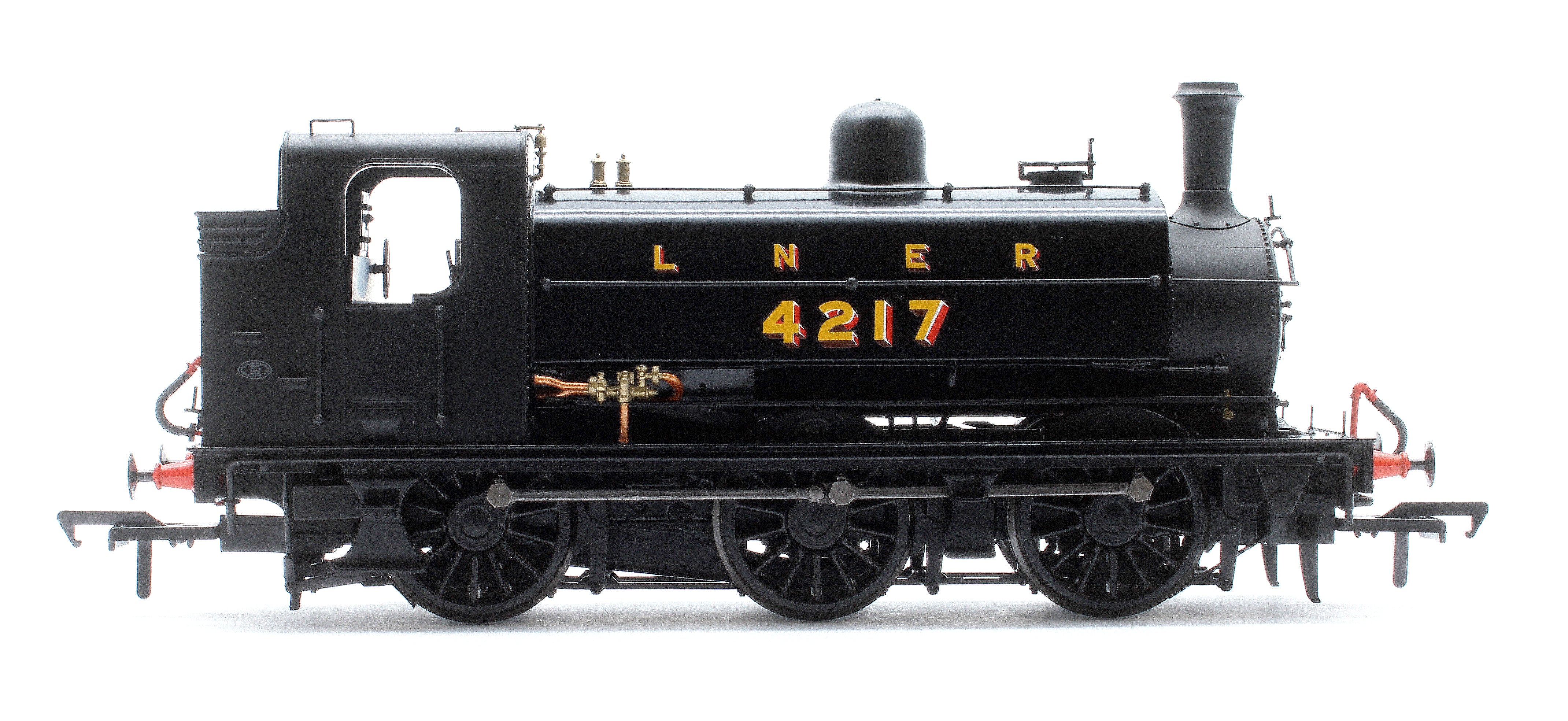 958505 LNER J52/2 No.4217 LNER Plain Black with Shaded Lettering Steam Tank Locomotive - DCC Sound - Image 6
