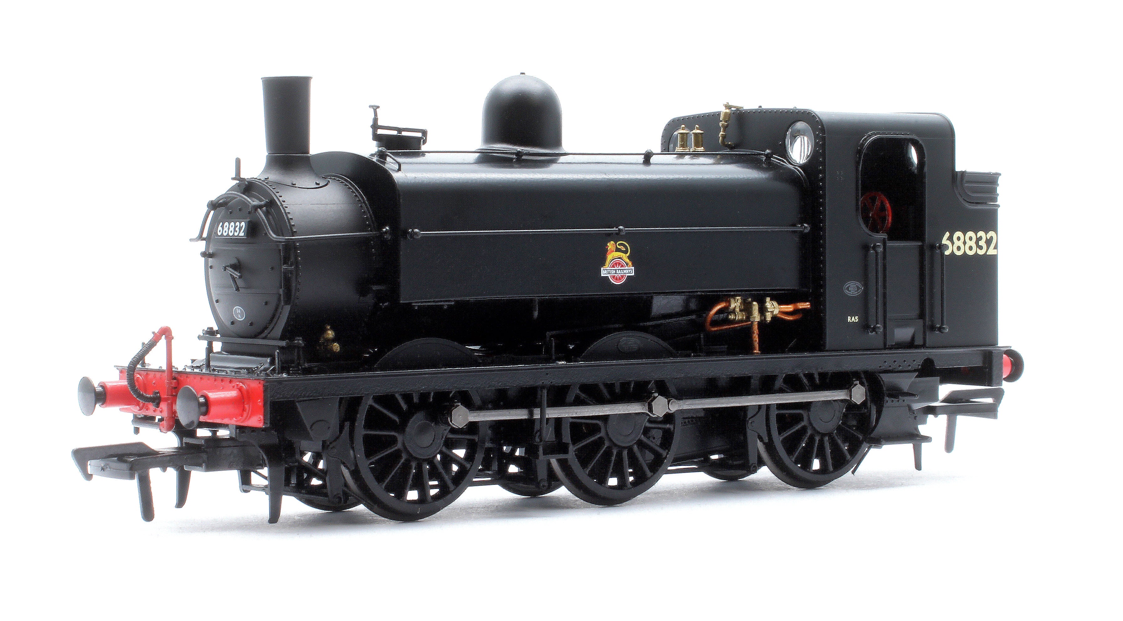 958509 LNER J52/2 No.68832 BR Unlined Black Early Crest Steam Tank Locomotive - DCC Sound