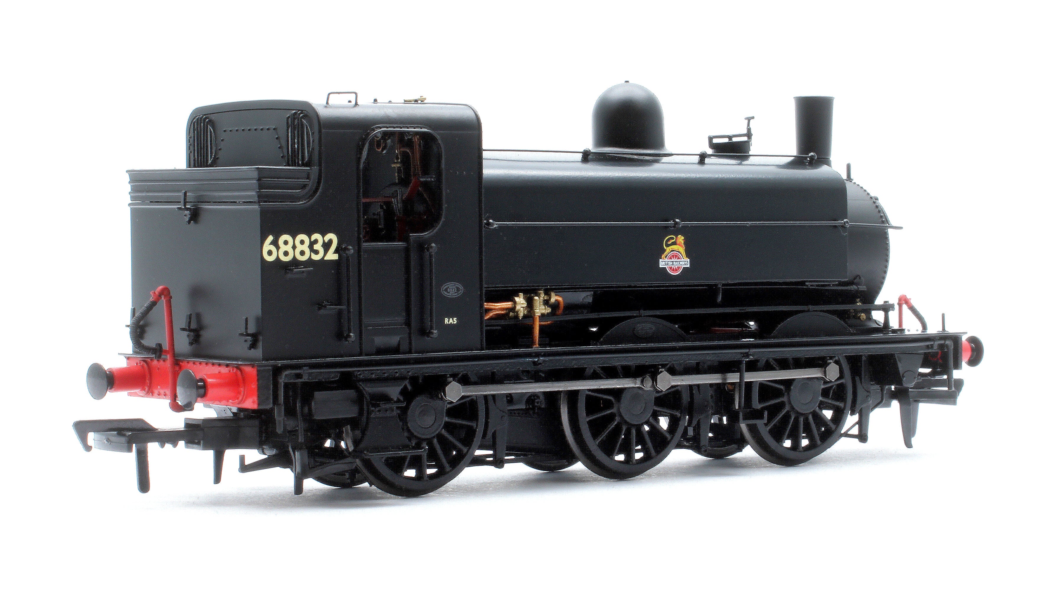 958509 LNER J52/2 No.68832 BR Unlined Black Early Crest Steam Tank Locomotive - DCC Sound - Image 3
