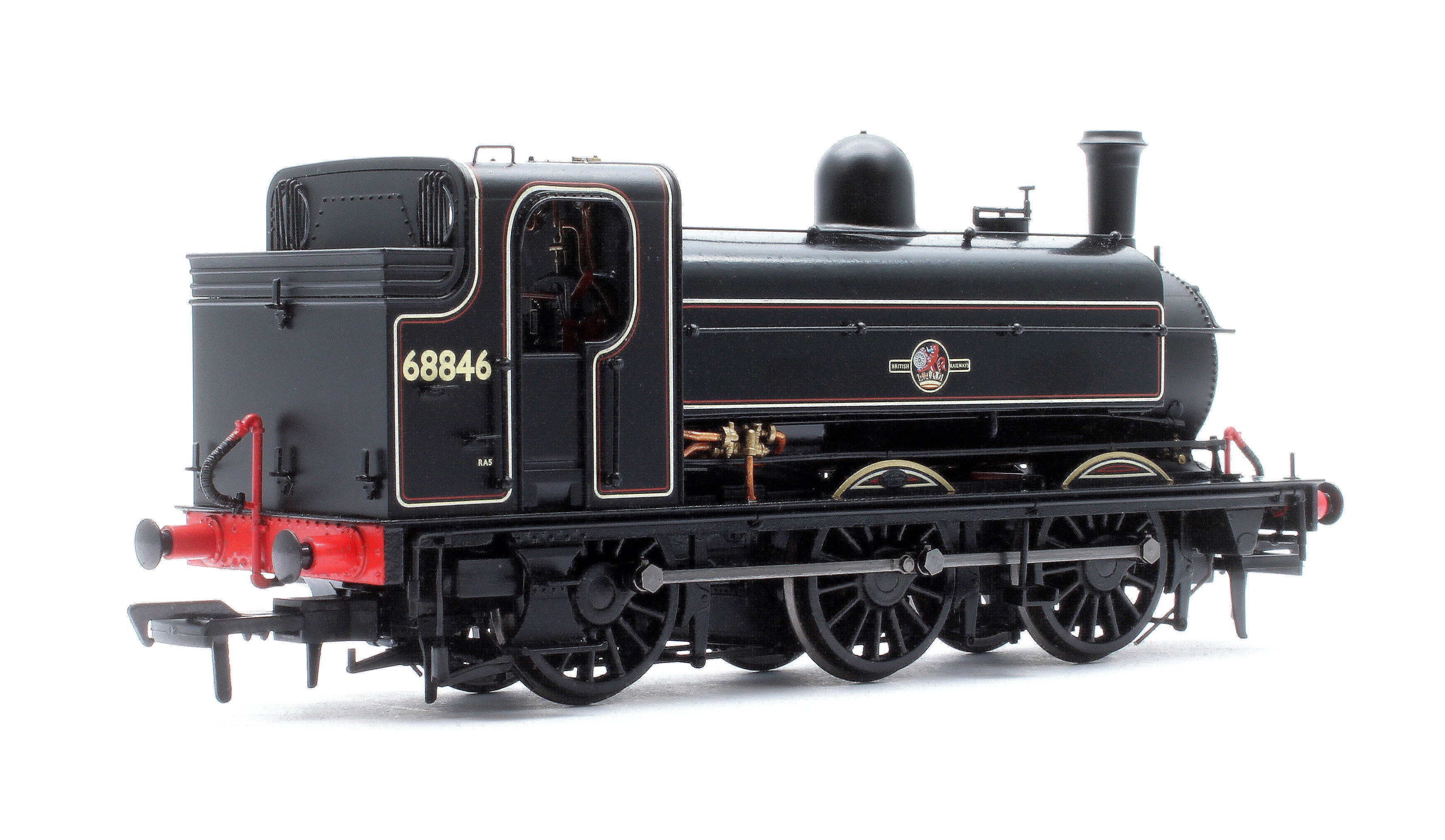 958511 LNER J52/2 No.68846 BR Lined Black Late Crest Steam Tank Locomotive - DCC Sound - Image 4