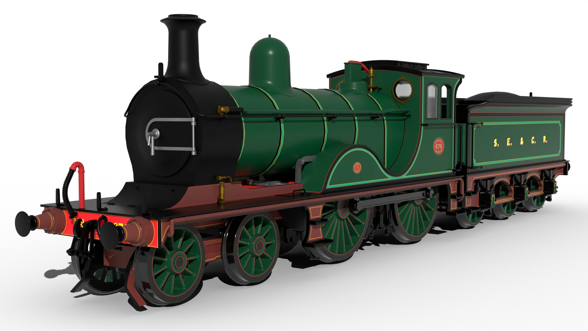959014 SECR G Class 4-4-0 No.679 - SECR Wainwright Green Steam Locomotive