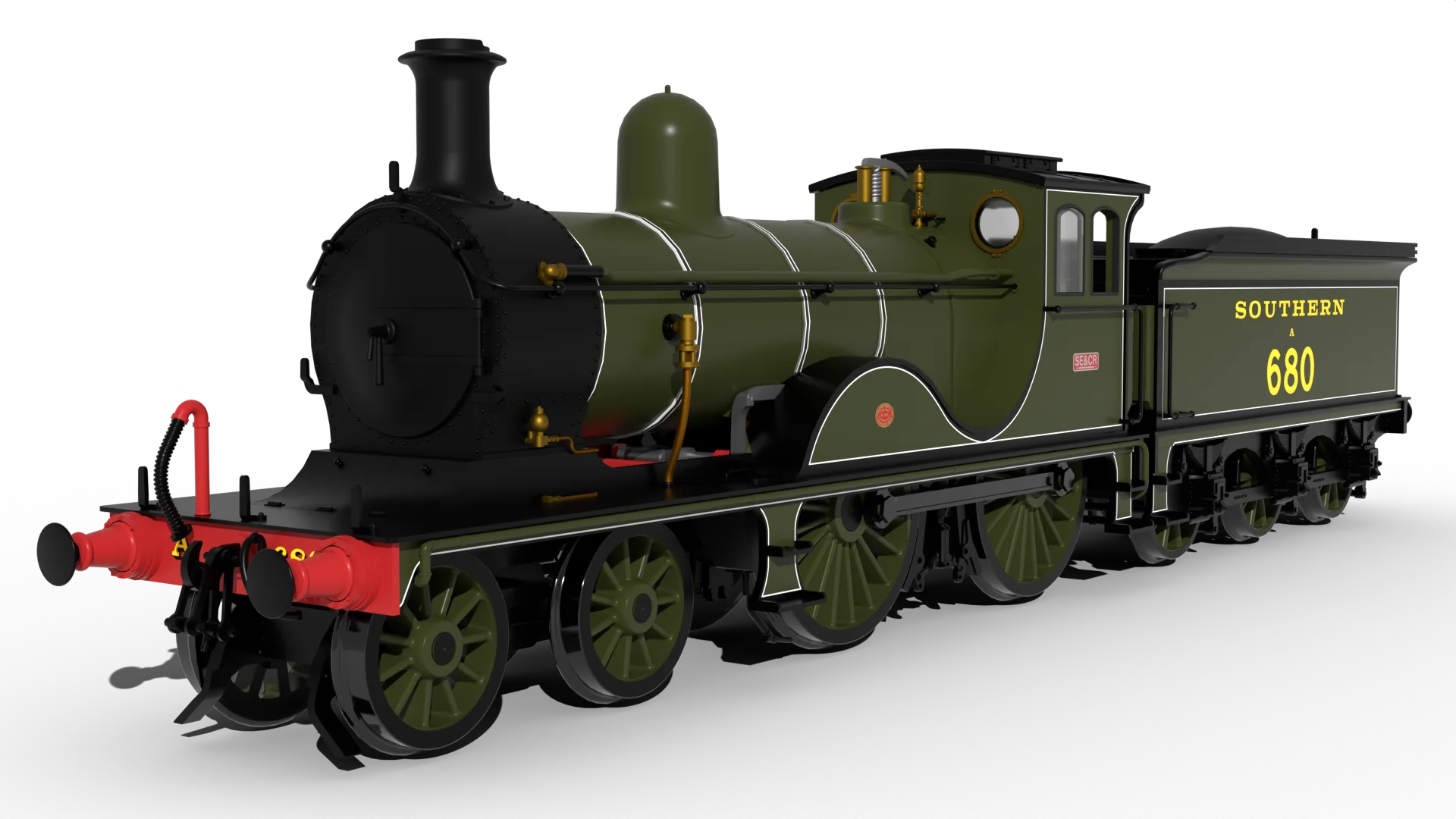 959016 SECR G Class 4-4-0 No.A680 - SR Lined Olive Green Steam Locomotive