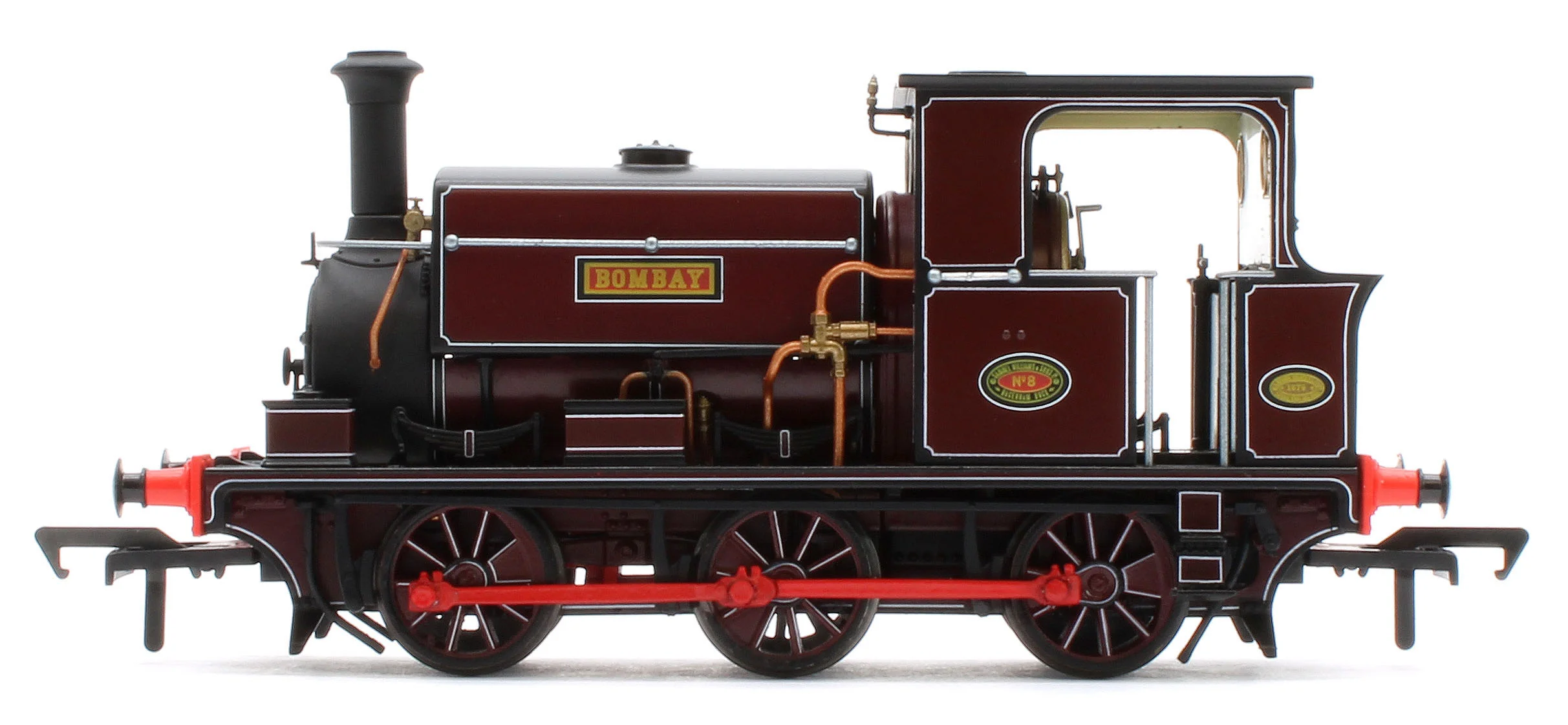 960007 Manning Wardle L Class 'Bombay' in Lined Red 0-6-0ST Steam Tank Locomotive - Image 2