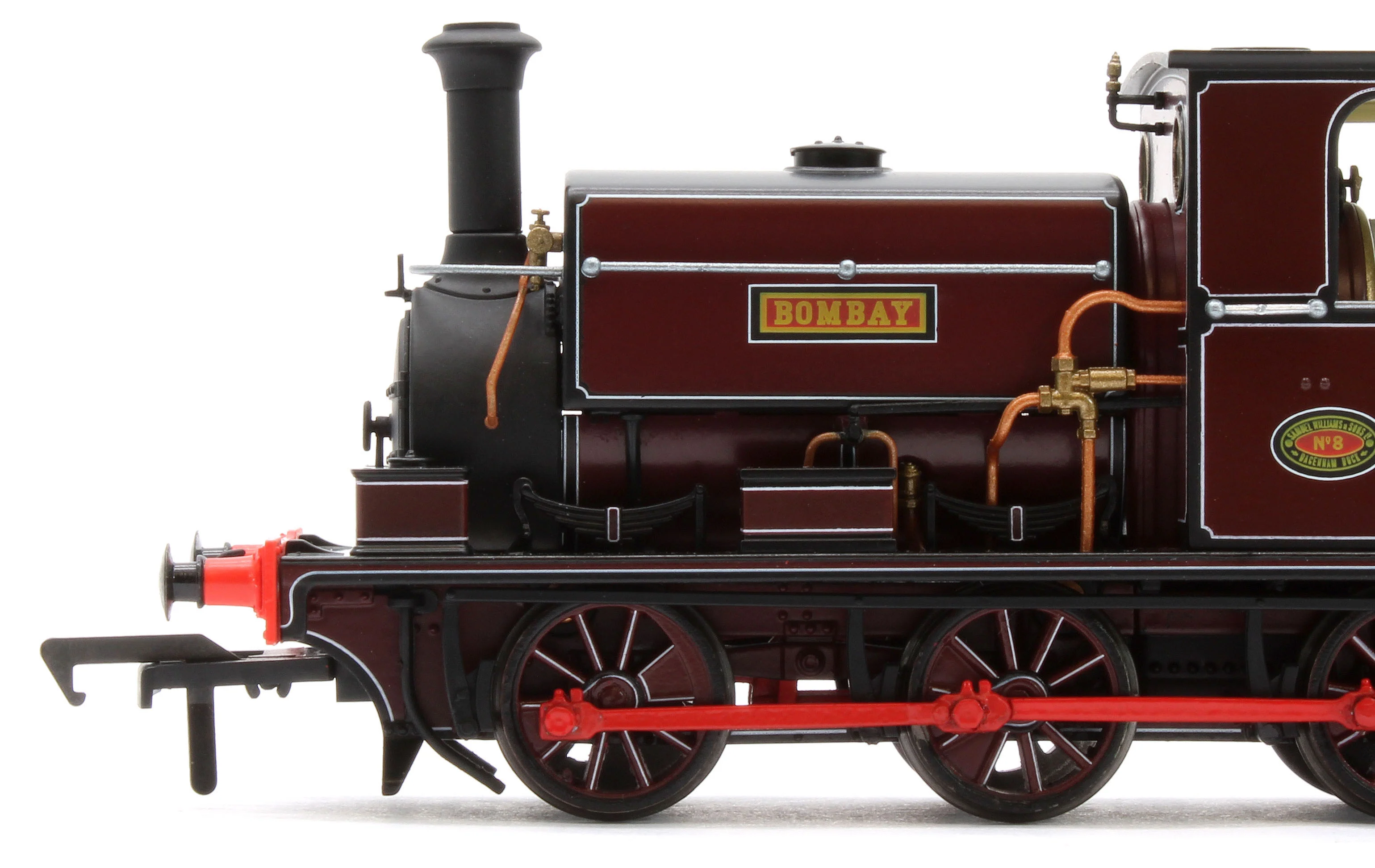 960007 Manning Wardle L Class 'Bombay' in Lined Red 0-6-0ST Steam Tank Locomotive - Image 9