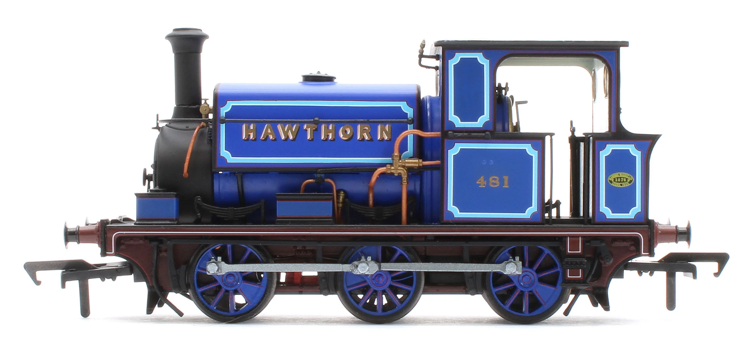 960010 Manning Wardle L Class 'What If' ‘Hawthorn’ No. 481 Bluebell Railway Blue 0-6-0ST Steam Tank Locomotive - Image 2