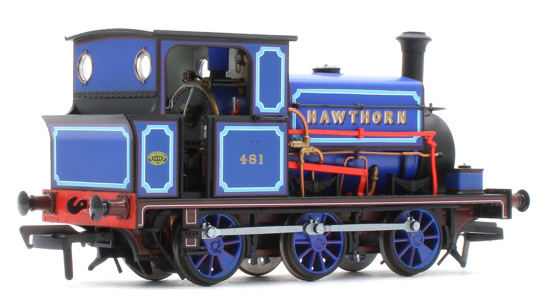 960010 Manning Wardle L Class 'What If' ‘Hawthorn’ No. 481 Bluebell Railway Blue 0-6-0ST Steam Tank Locomotive - Image 4
