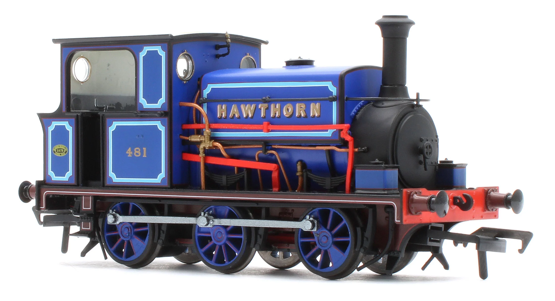 960010 Manning Wardle L Class 'What If' ‘Hawthorn’ No. 481 Bluebell Railway Blue 0-6-0ST Steam Tank Locomotive - Image 6