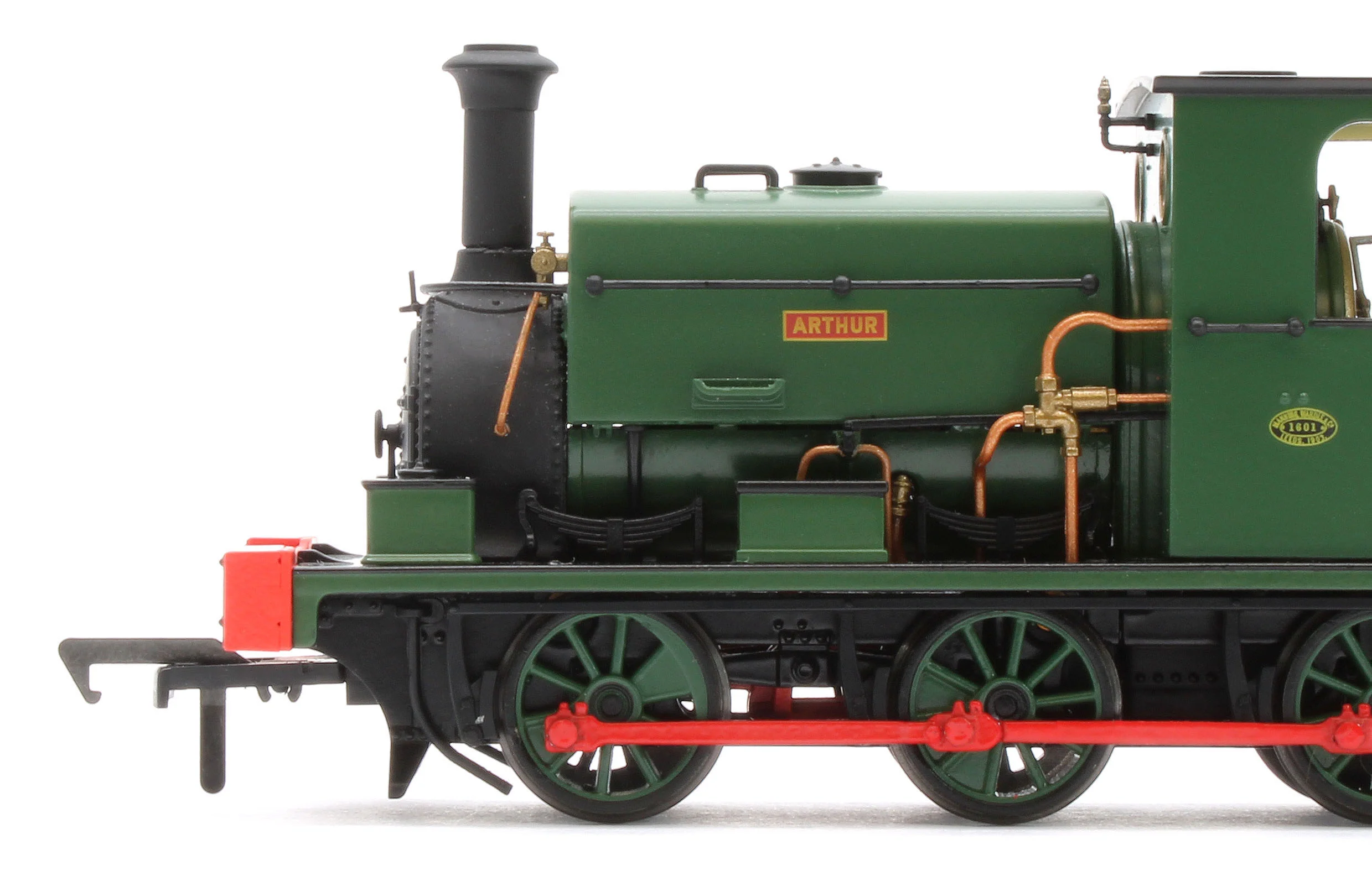 960502 Manning Wardle L Class 'Arthur' in Plain Green 0-6-0ST Steam Tank Locomotive - DCC Sound - Image 9