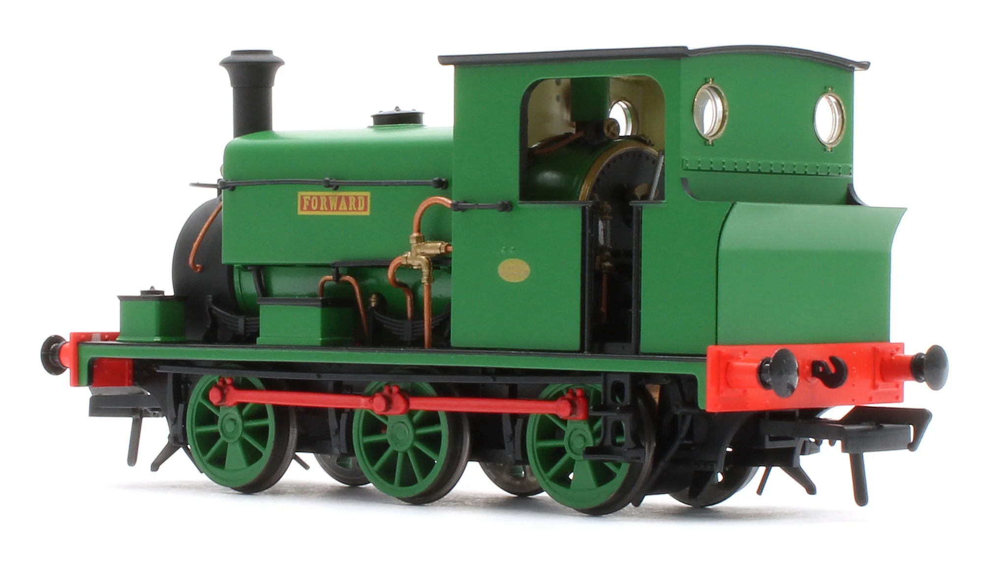 960506 Manning Wardle L Class 'Forward' in Plain Green 0-6-0ST Steam Tank Locomotive - DCC Sound - Image 3