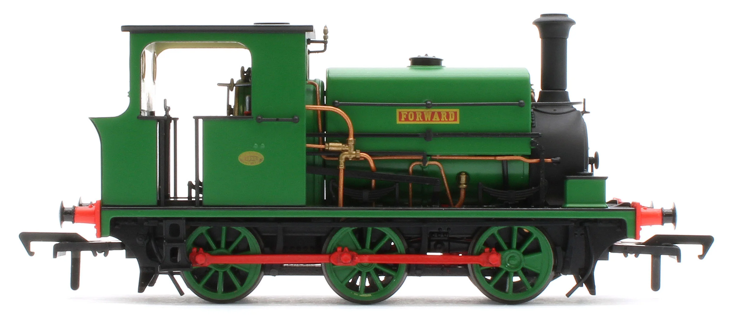 960506 Manning Wardle L Class 'Forward' in Plain Green 0-6-0ST Steam Tank Locomotive - DCC Sound - Image 5
