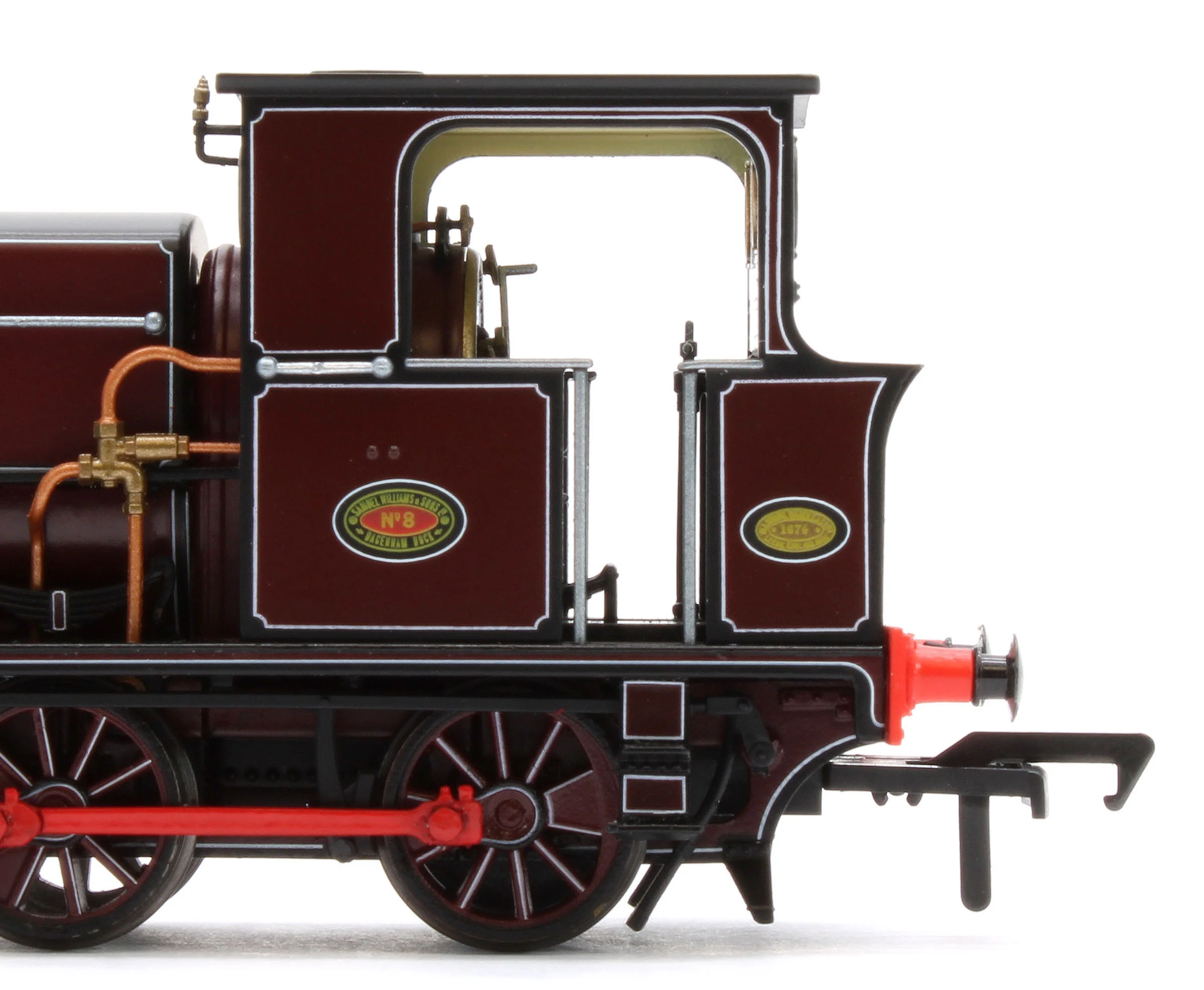 960507 Manning Wardle L Class 'Bombay' in Lined Red 0-6-0ST Steam Tank Locomotive - DCC Sound - Image 10