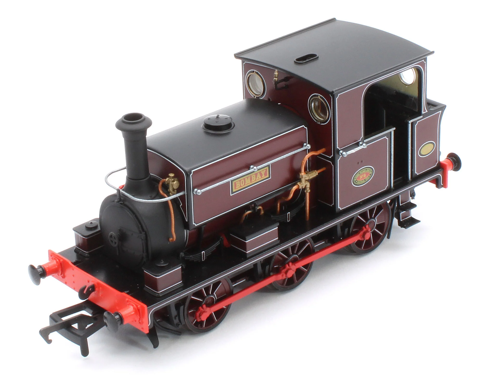 960507 Manning Wardle L Class 'Bombay' in Lined Red 0-6-0ST Steam Tank Locomotive - DCC Sound - Image 11