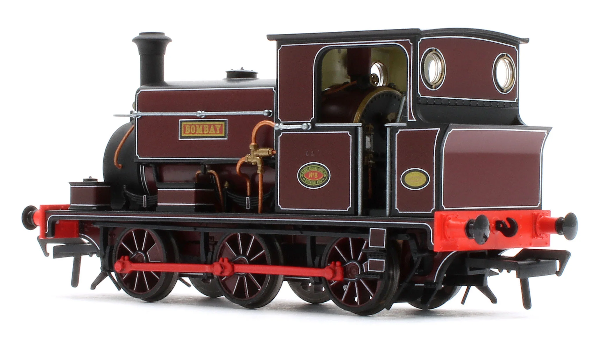 960507 Manning Wardle L Class 'Bombay' in Lined Red 0-6-0ST Steam Tank Locomotive - DCC Sound - Image 3
