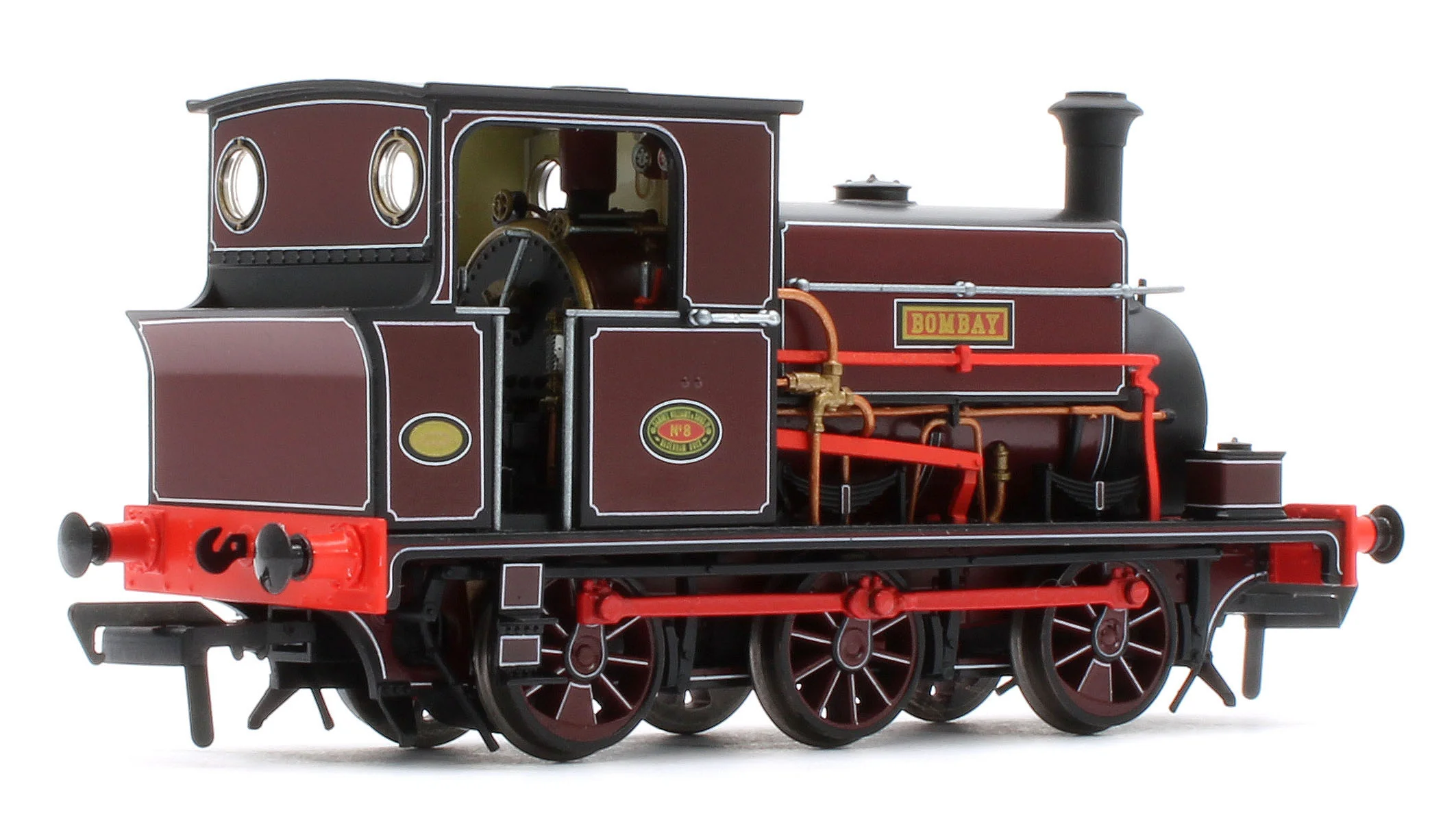 960507 Manning Wardle L Class 'Bombay' in Lined Red 0-6-0ST Steam Tank Locomotive - DCC Sound - Image 4