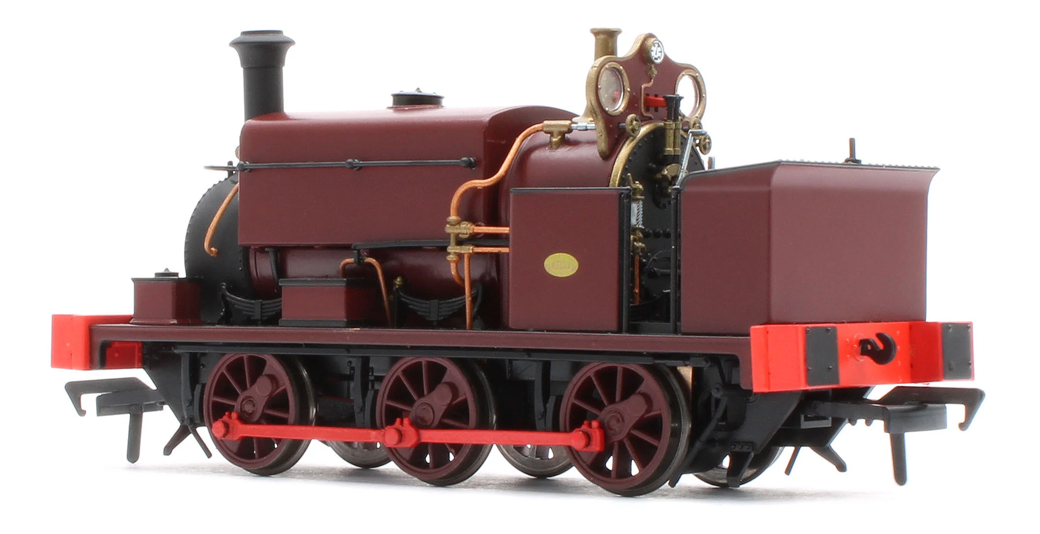 960508 Manning Wardle L Class Unnumbered in Plain Red 0-6-0ST Steam Tank Locomotive - DCC Sound - Image 3