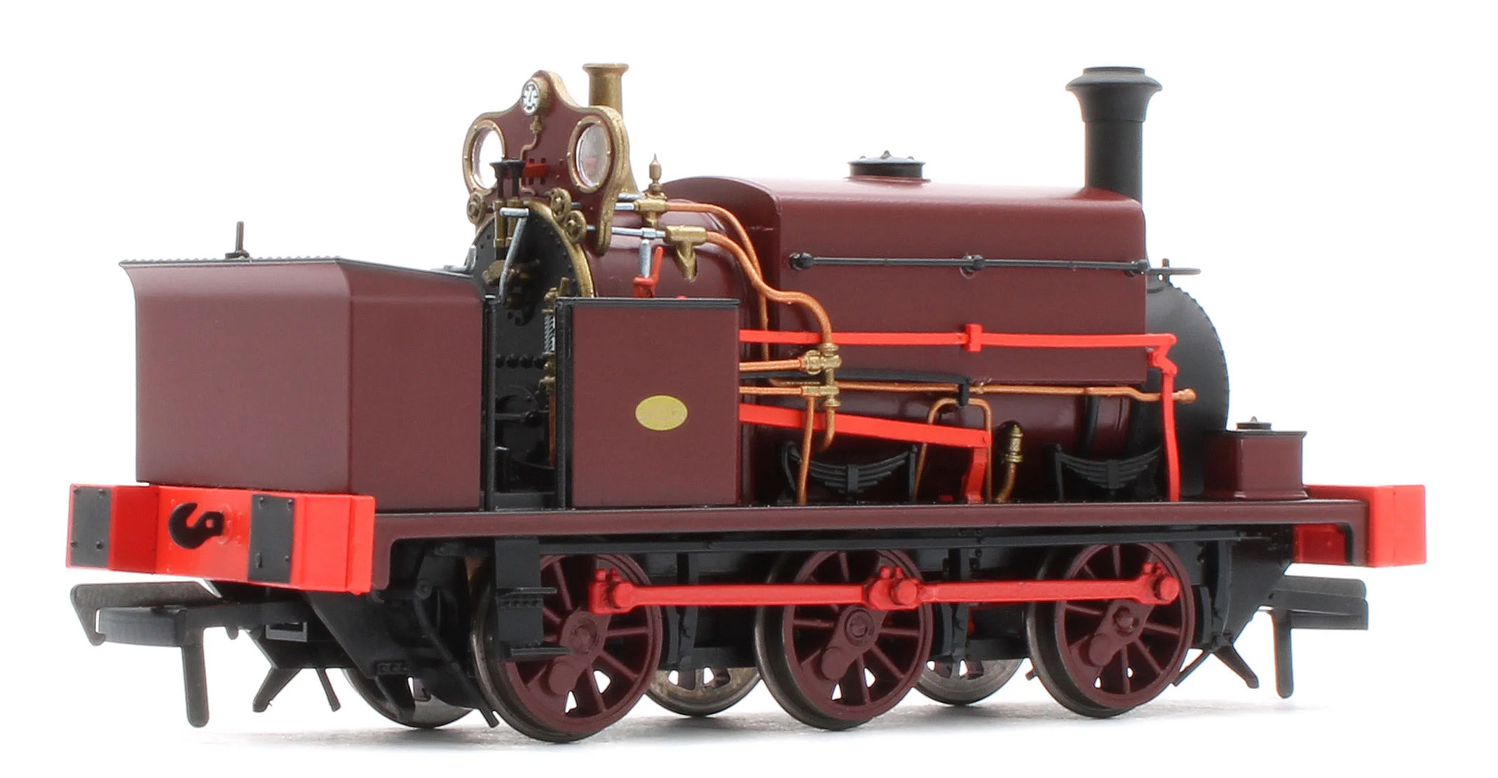 960508 Manning Wardle L Class Unnumbered in Plain Red 0-6-0ST Steam Tank Locomotive - DCC Sound - Image 4