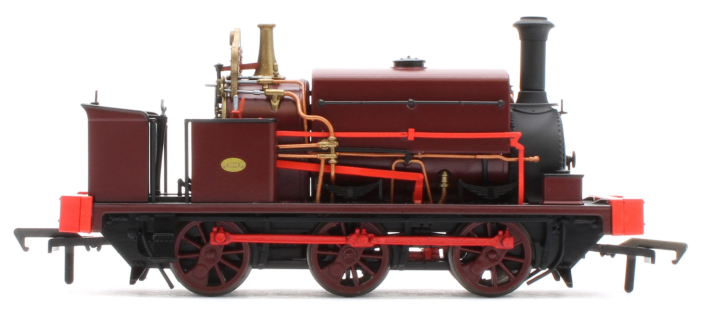 960508 Manning Wardle L Class Unnumbered in Plain Red 0-6-0ST Steam Tank Locomotive - DCC Sound - Image 5